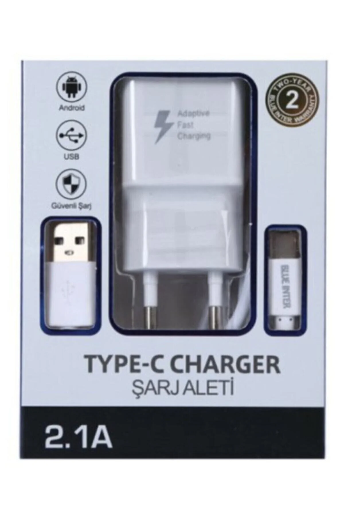 Typ-c Şarj Aleti Samsung, Huawei, Xiaomi Uyumlu Takım Şarj Aleti