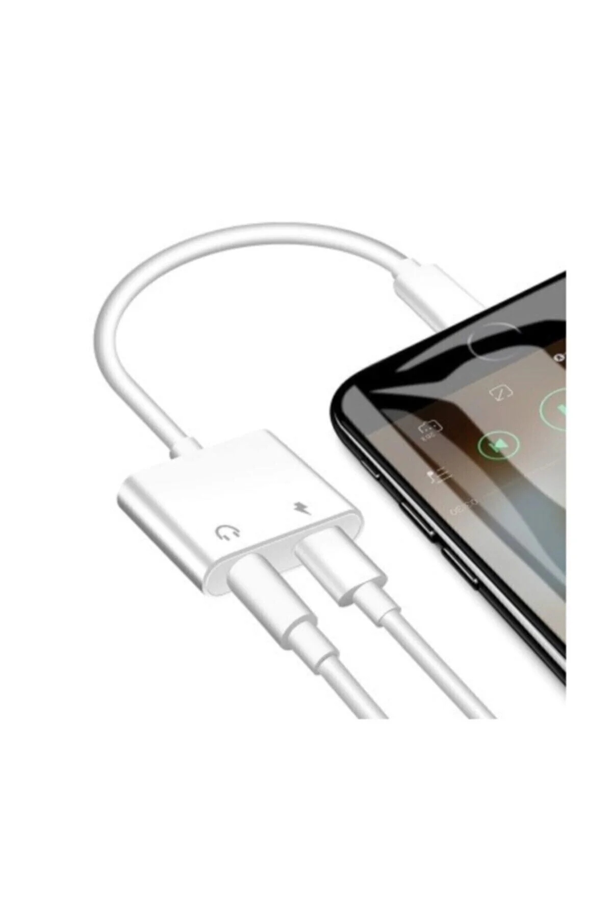 Iphone Ipad Lightning Uyumlu Kulaklık Ve Şarj Çevirici Dönüştürücü Çoğaltıcı Kablo 6 7 8 X X - pazariz Görsel 2
