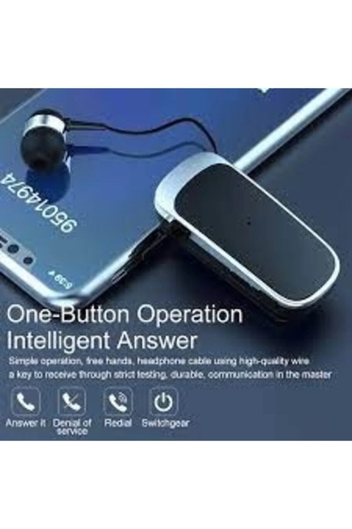 Kablolu Bluetooth Kulaklık Makaralı Makaron - pazariz Görsel 3