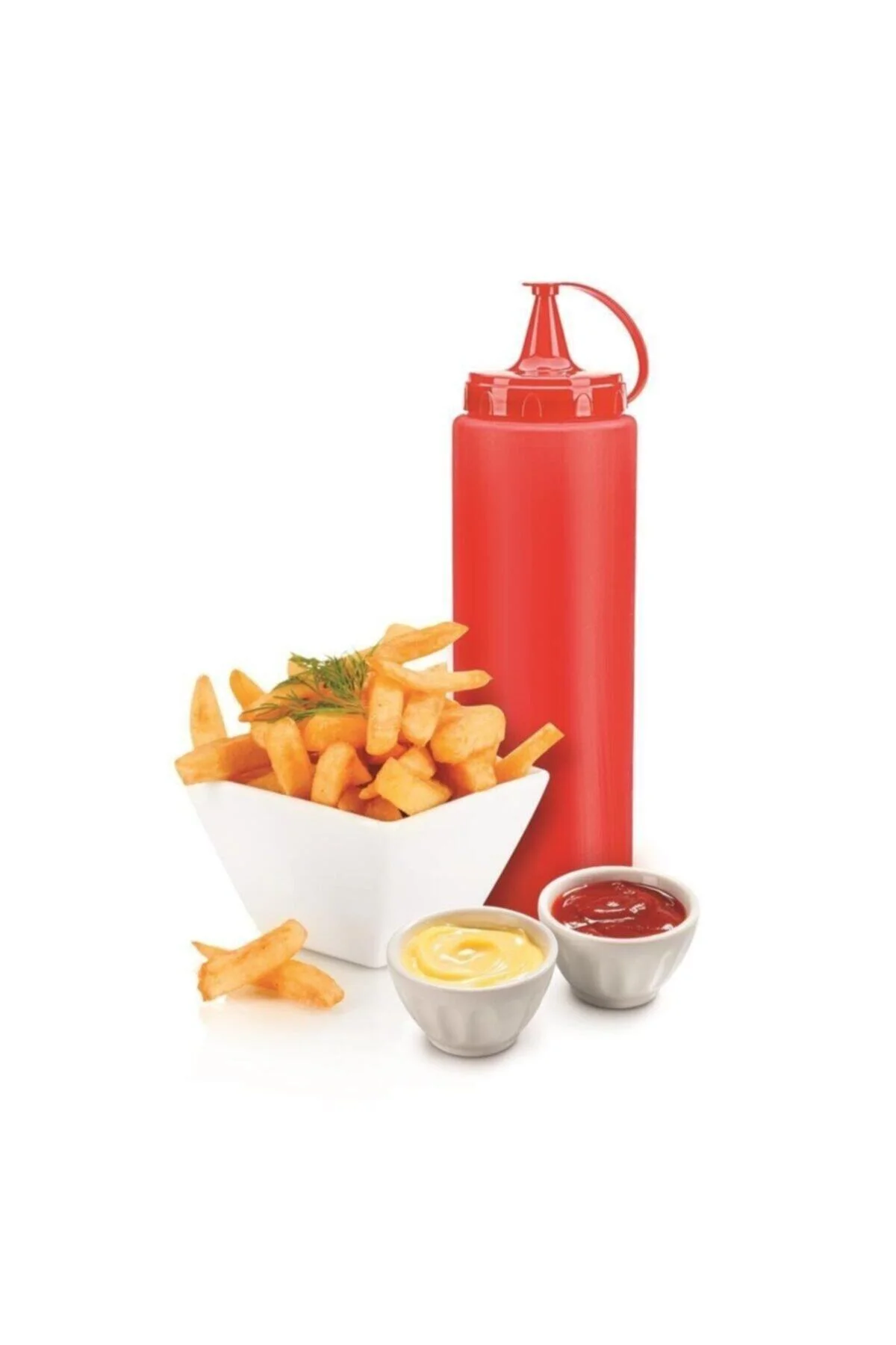 Titiz Ap-9029 Kırmızı Ketçap Sos Kabı 700ml 24 Oz - pazariz Görsel 2