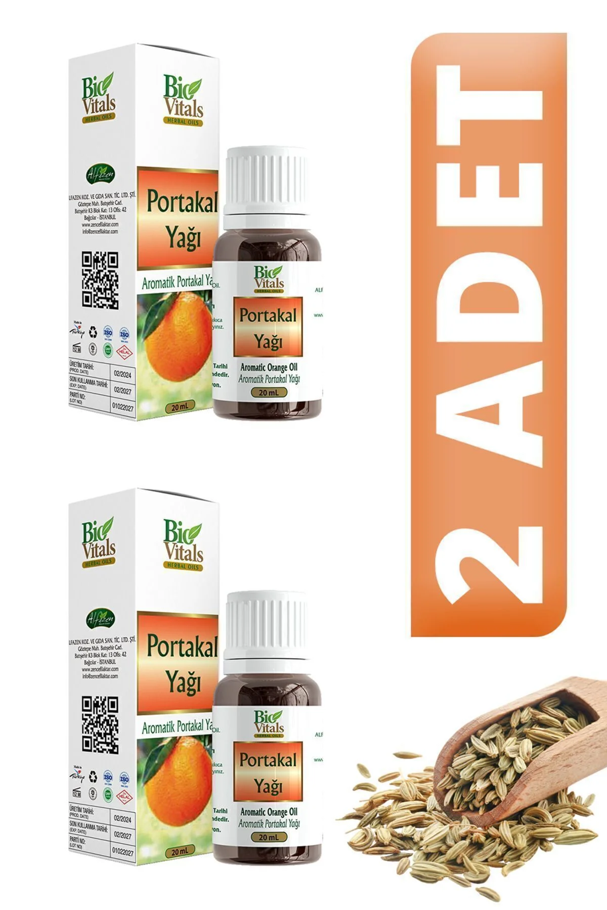 Portakal Yağı 20 ml 2 ADET
