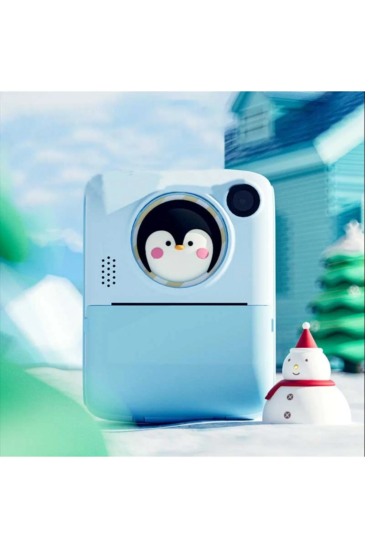 Anlık Termal Yazıcılı Dijital Çocuk Kamerası 2.0 İnç HD Instant Photo Printer Camera Pembe