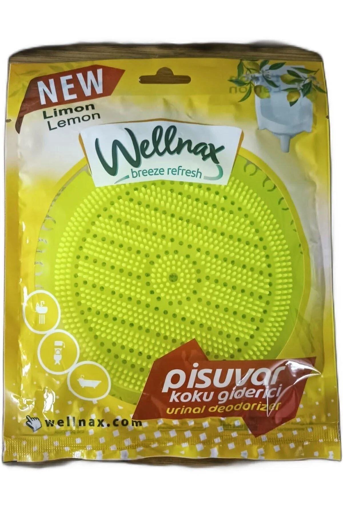 Pisuvar Lavabo Banyo Gideri Küvet Ayakkabı - Kıyafet Dolabı Koku Giderici Süzgeci Limon Kokulu