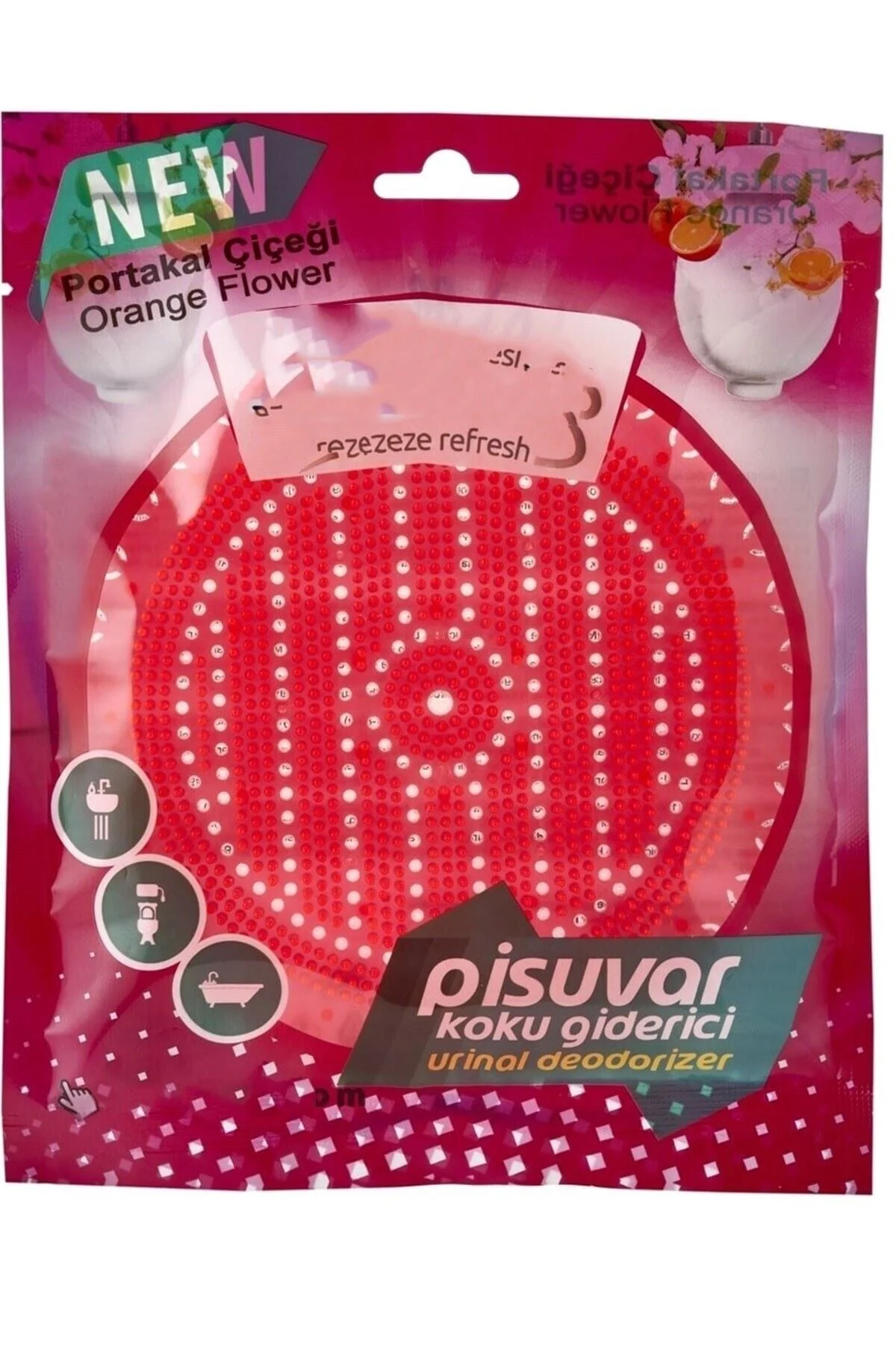 Lavabo Banyo Gideri Küvet Ayakkabı - Kıyafet Dolabı Koku Giderici Süzgeci Portakal Kokulu