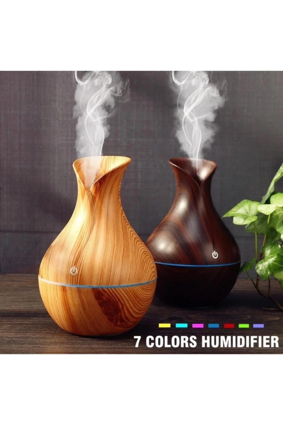Ultrasonic Aroma Terapi Oda Hava Nemlendirici Led Işıklı Humudifier - pazariz Görsel 6