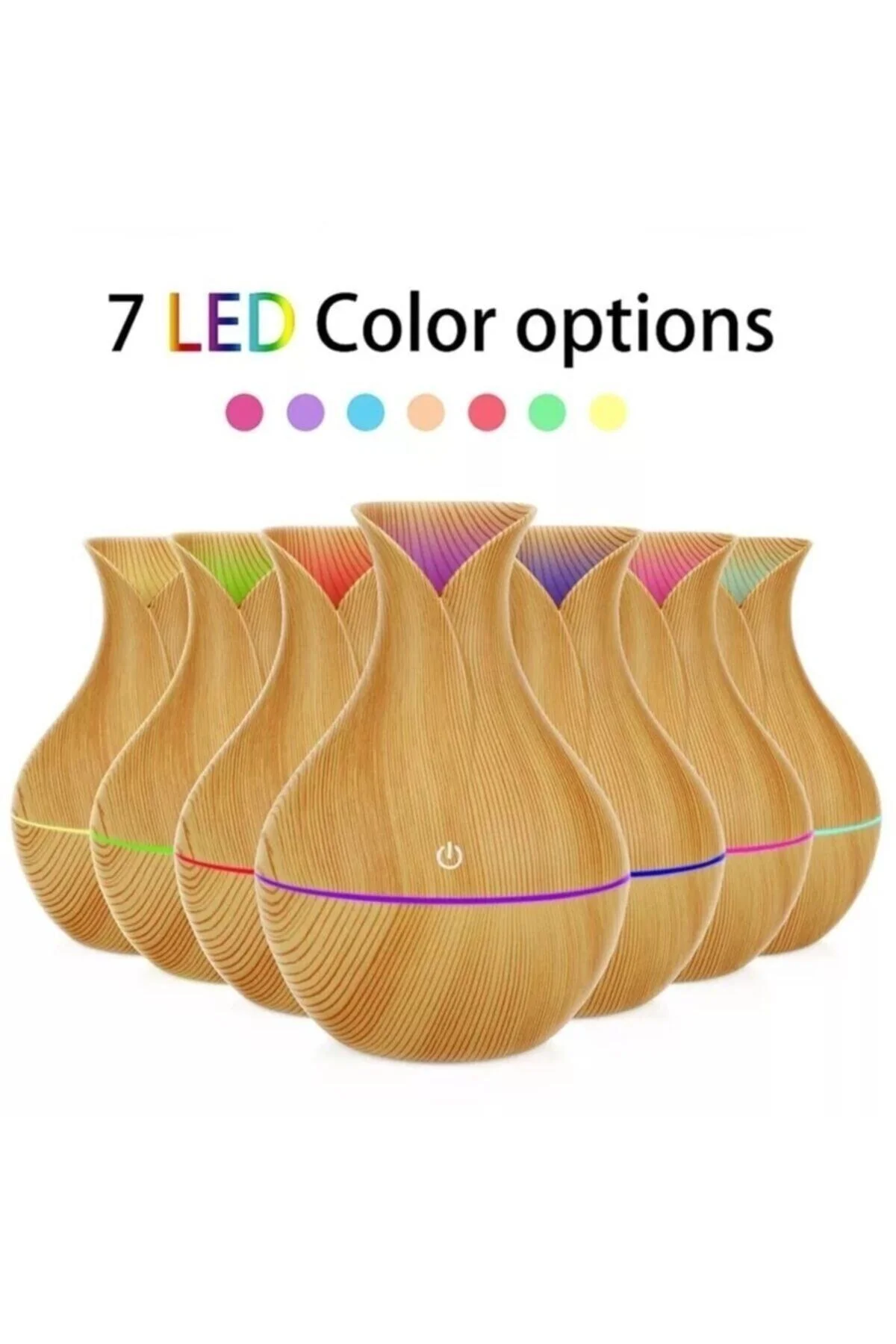 Ultrasonic Aroma Terapi Oda Hava Nemlendirici Led Işıklı Humudifier - pazariz Görsel 2
