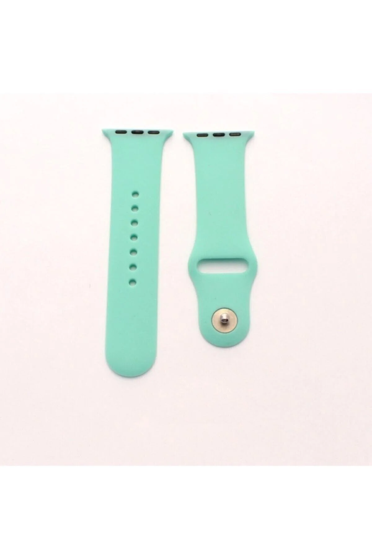 Apple Watch Uyumlu Silikon Kordon Kayış 7 - 6 - Se - 5 - 4 - 3 - 2 - 1 38mm 40mm - Beyaz - pazariz Görsel 2