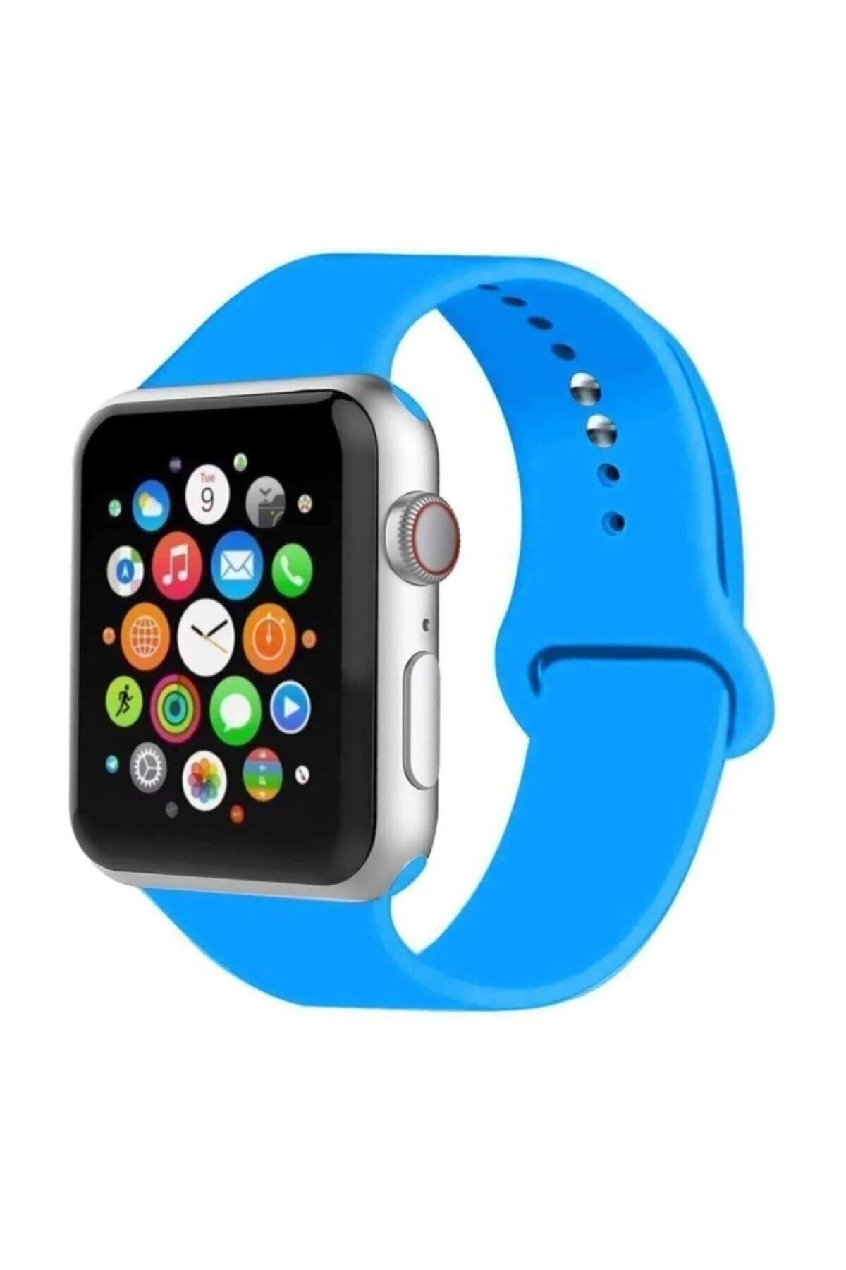 Apple Watch Uyumlu 42mm A+ Yüksek Kalite Spor Klasik Silikon Kordon Kayış Bileklik - pazariz Görsel 2