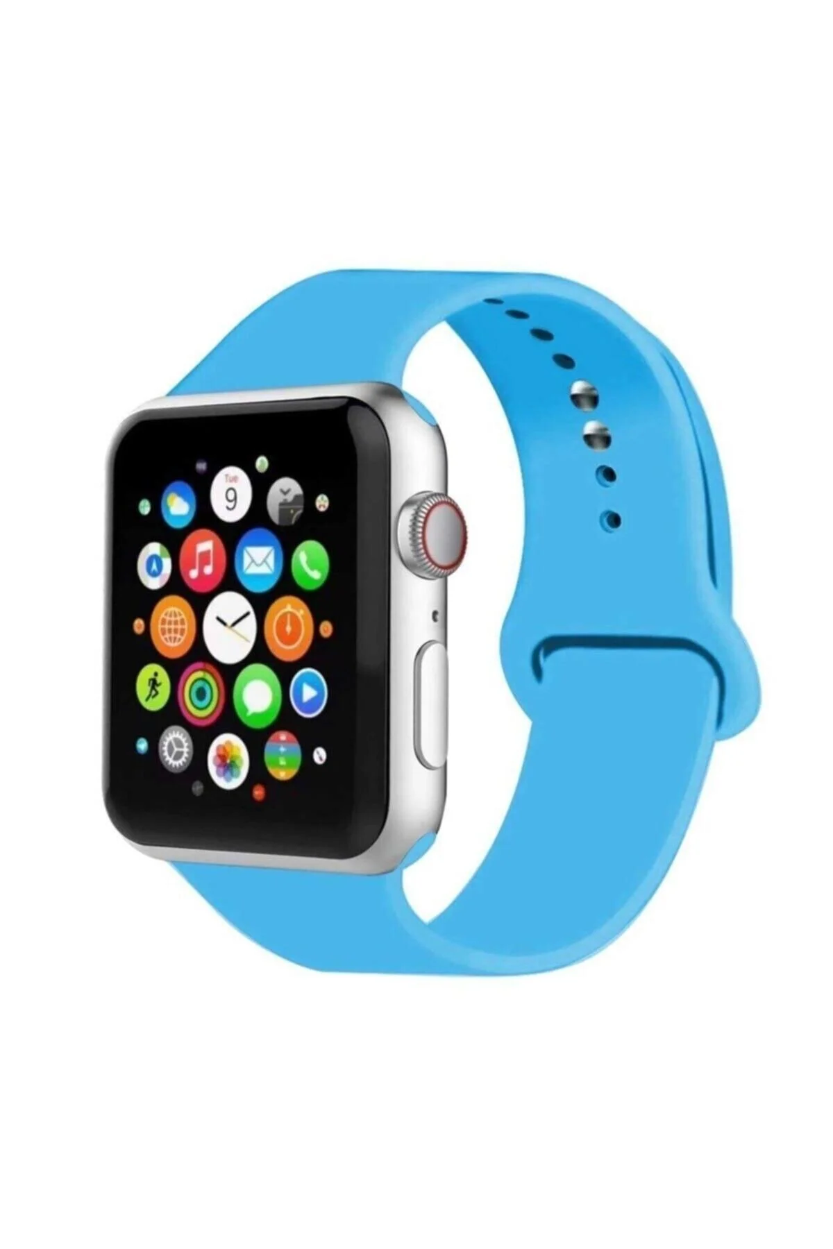Apple Watch Uyumlu Kordon 2 3 4 5 Seri 38 Mm Ve 40 Mm Silikon Kordon Kayış