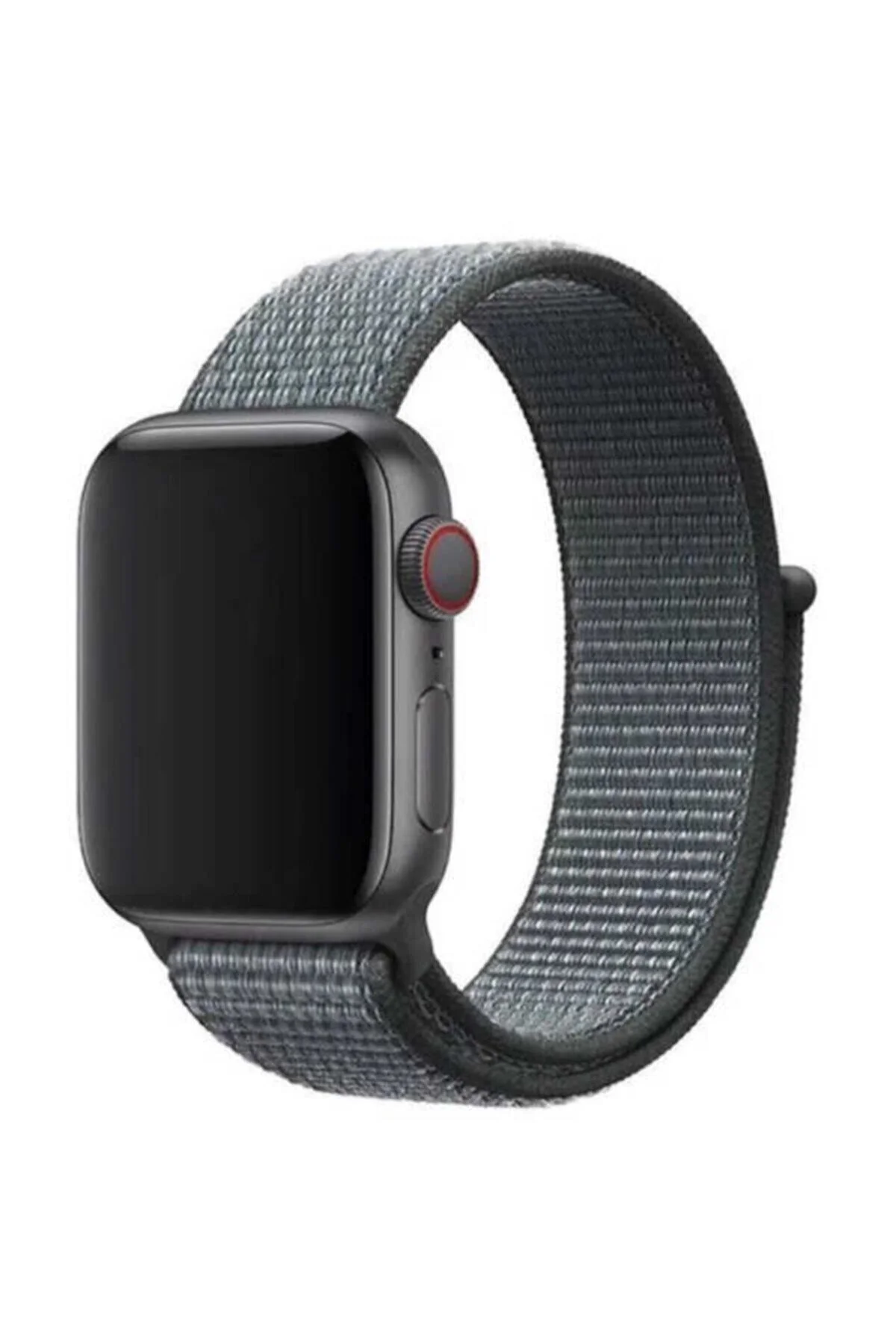 Apple Watch Uyumlu Uyumlu Gri Hasır Kordon 38 Mm