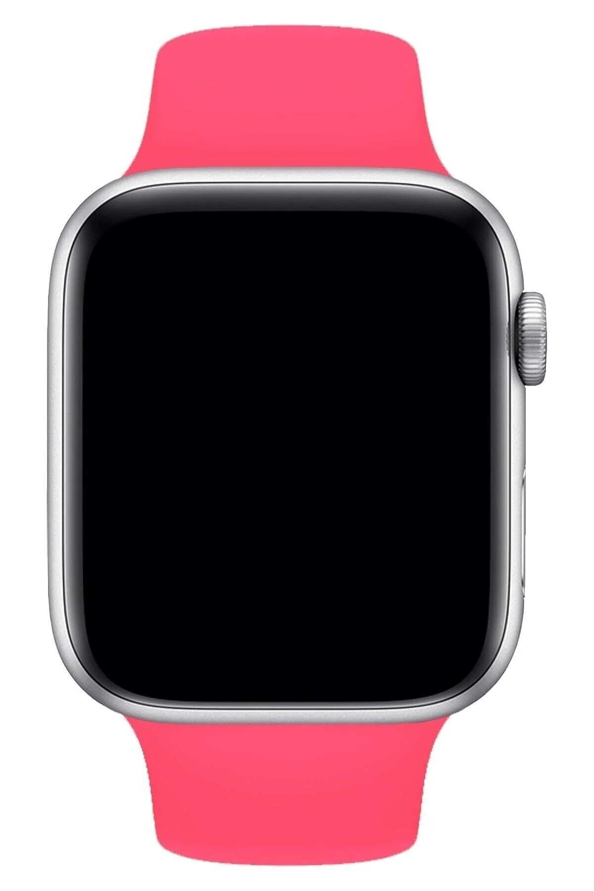 Apple Watch Uyumlu 2 3 4 5 6 7 Se Delikli 42 44 45mm Kordon Kayış Bileklik Klasik Silikon - pazariz Görsel 3