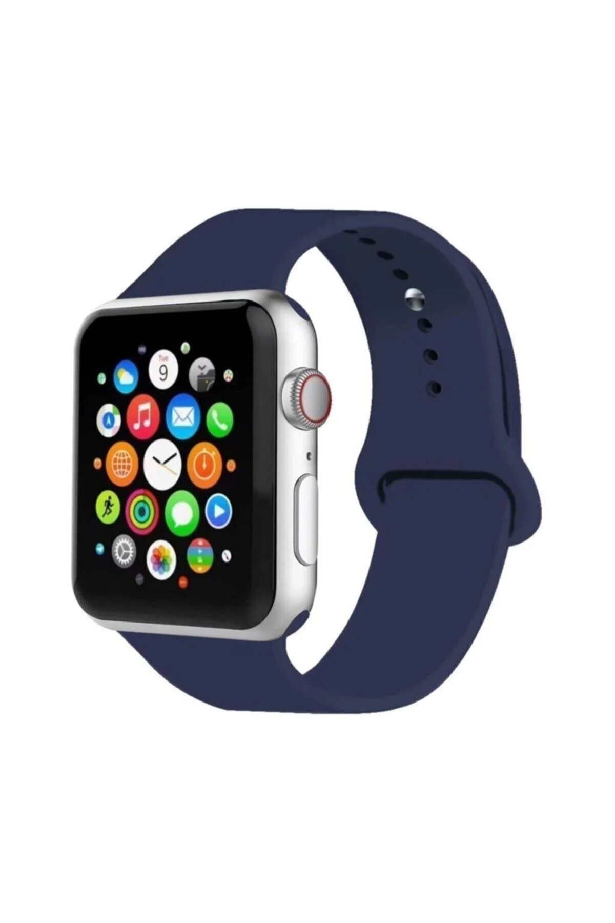 Apple Watch Uyumlu Kordon 2 3 4 5 Seri 38 Mm Ve 40 Mm Silikon Kordon Kayış