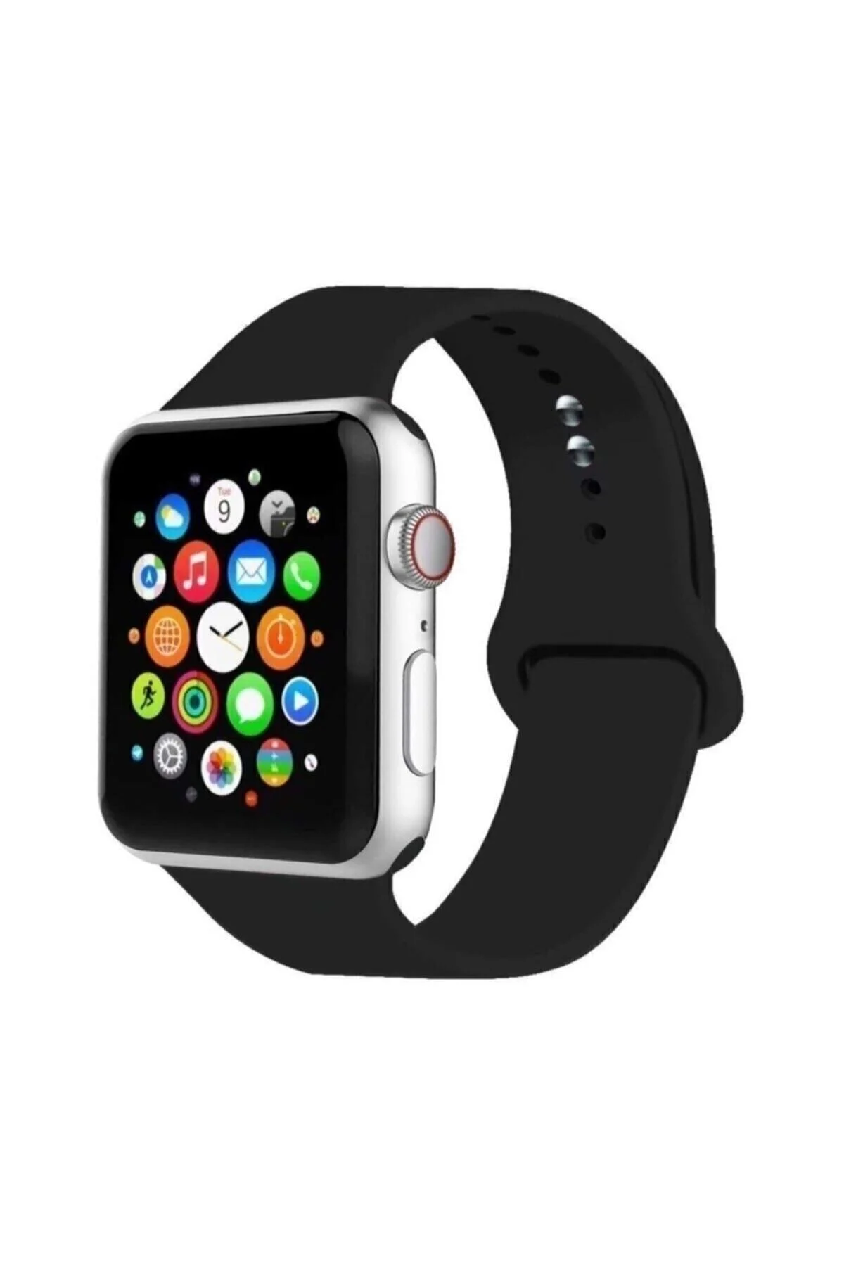 Watch Uyumlu Kordon 2 3 4 5 Seri 42 Mm Ve 44 Mm Silikon Kordon Kayış - pazariz Görsel 2