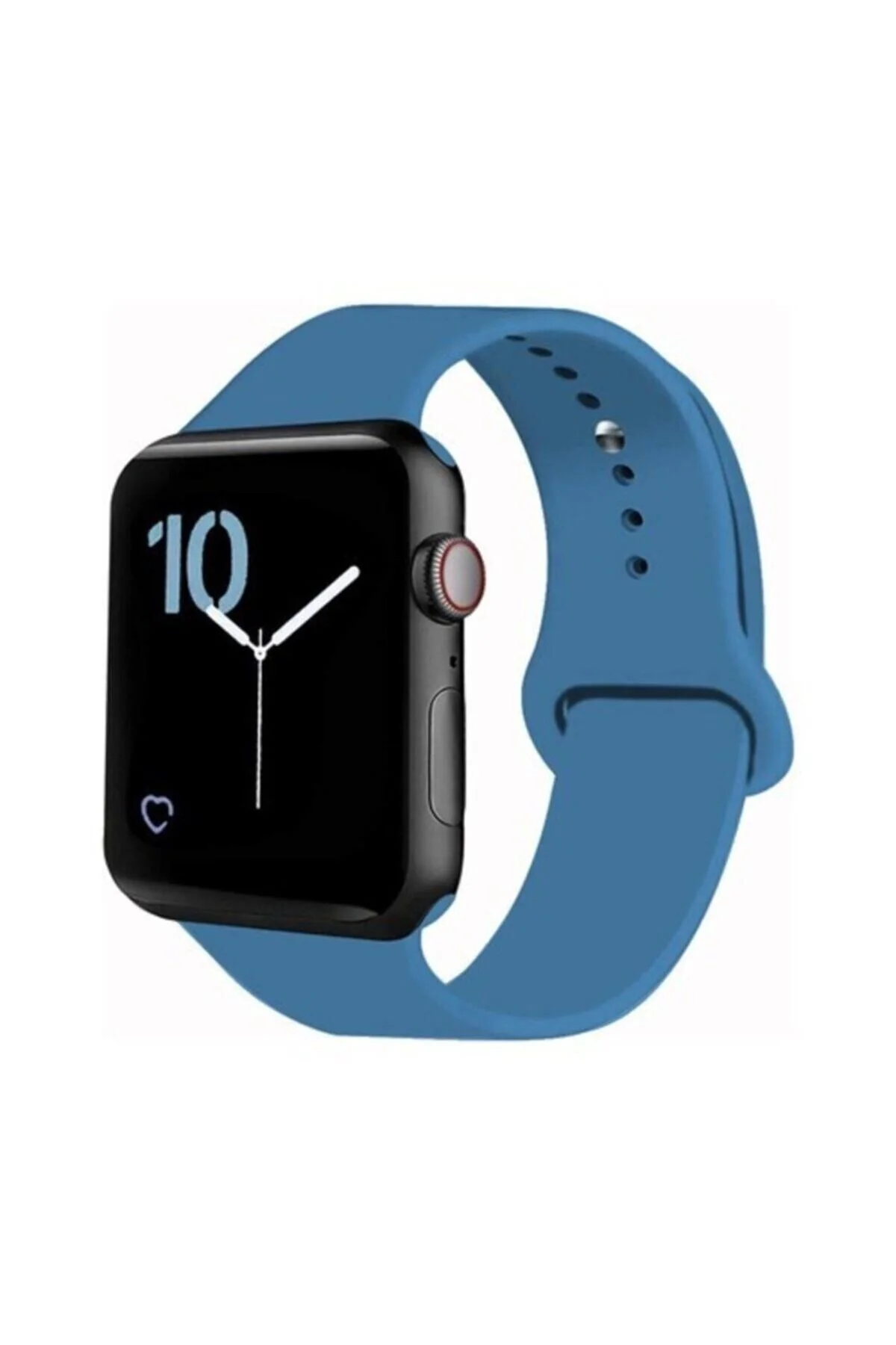 Apple Watch Uyumlu 38 - 40 mm Mavi Spor Kordon Silikon Kayış