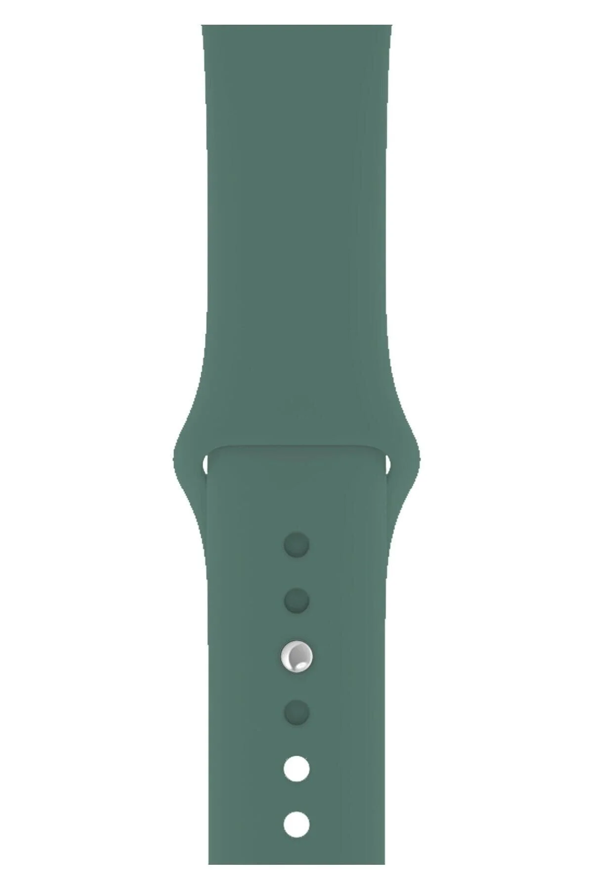 Apple Watch Uyumlu 3 4 5 6 7 8 Se Delikli 38 40 41mm Spor Slikon Kordon Kayış Bileklik