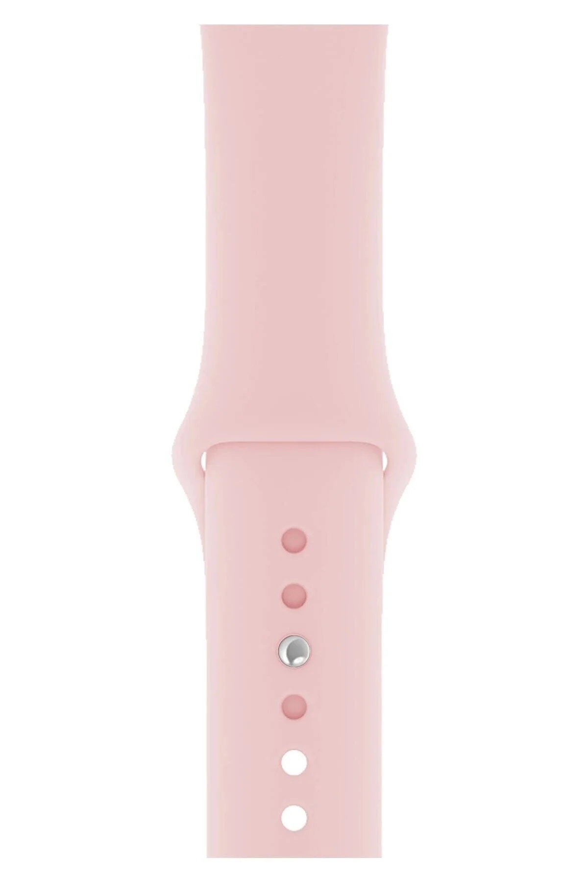 Apple Watch Uyumlu 3 4 5 6 7 8 Se Delikli 38 40 41mm Spor Slikon Kordon Kayış Bileklik