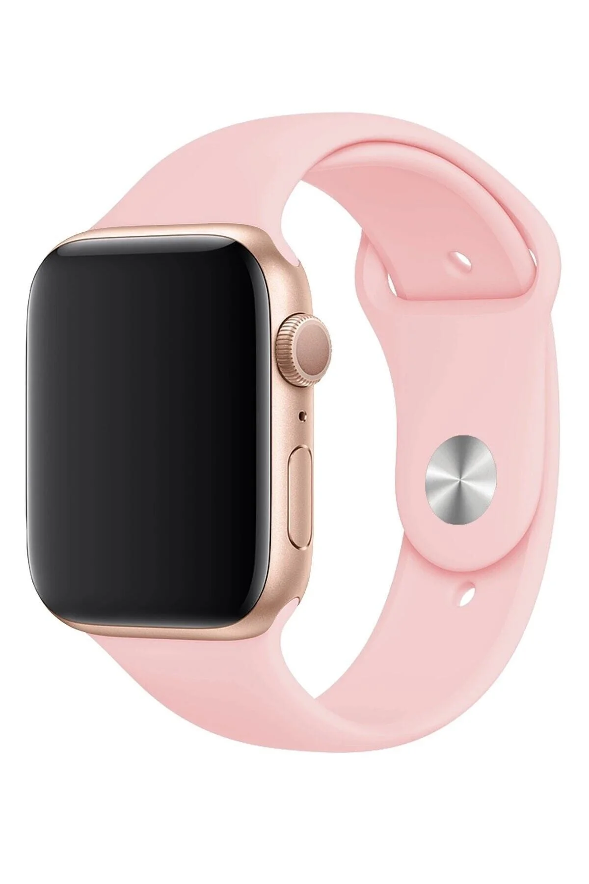Apple Watch Uyumlu 3 4 5 6 7 8 Se Delikli 38 40 41mm Spor Slikon Kordon Kayış Bileklik - pazariz Görsel 5