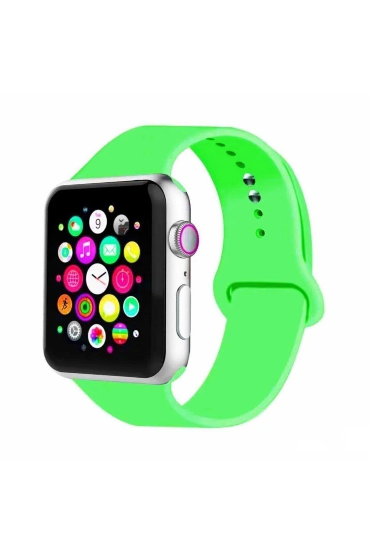 Apple Watch Uyumlu Kordon 2 3 4 5 Seri Uyumlu 38 Mm Ve 40 Mm Silikon Kordon Kayış