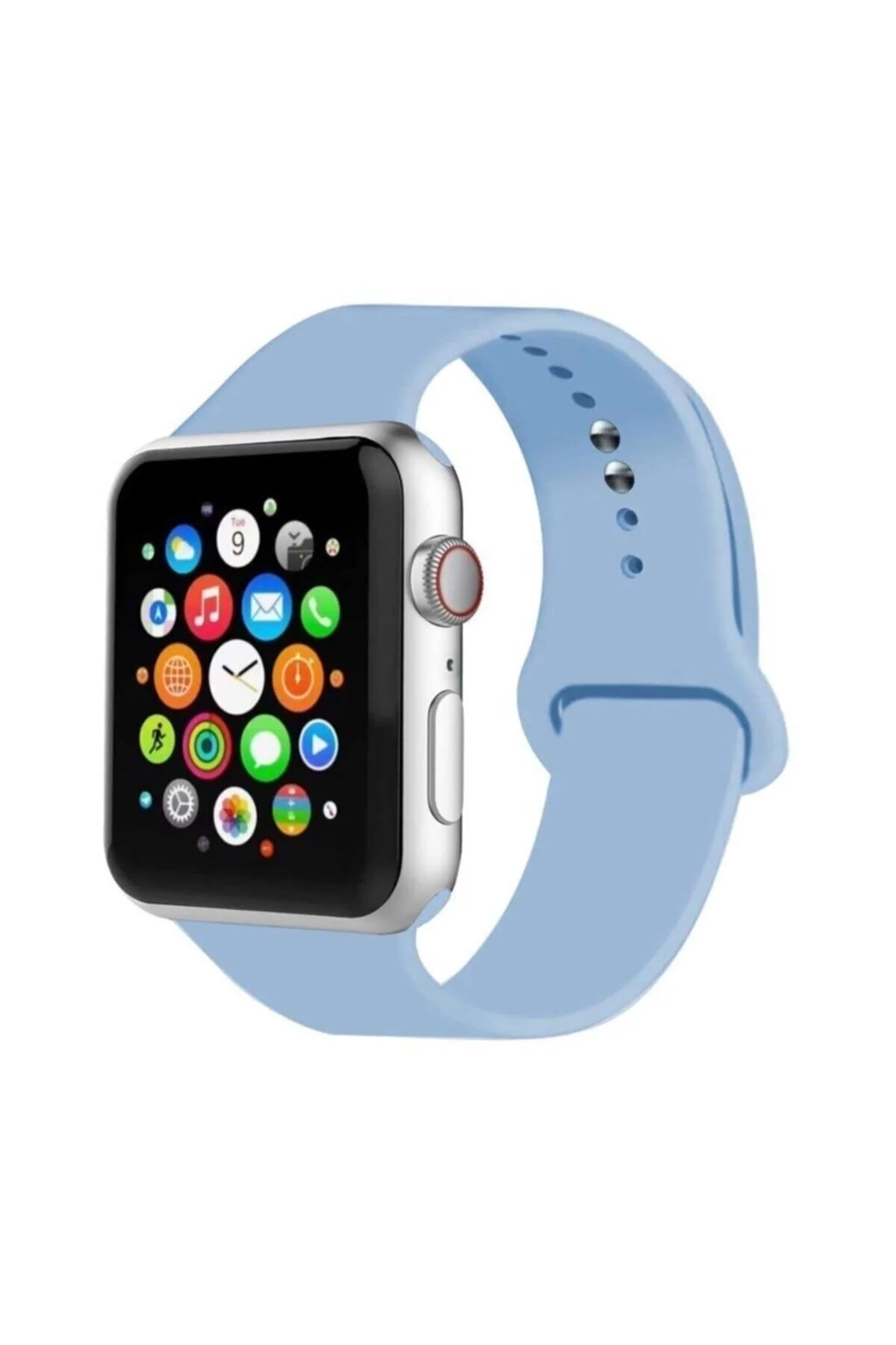 Apple Watch Uyumlu Kordon 2 3 4 5 Seri 42 Mm Ve 44 Mm Silikon Kordon Kayış