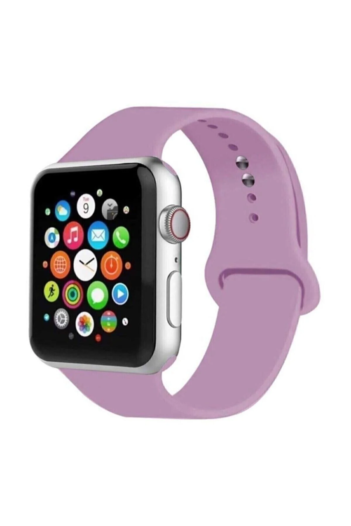 Apple Watch Uyumlu Kordon 2 3 4 5 Seri 38 Mm Ve 40 Mm Silikon Kordon Kayış