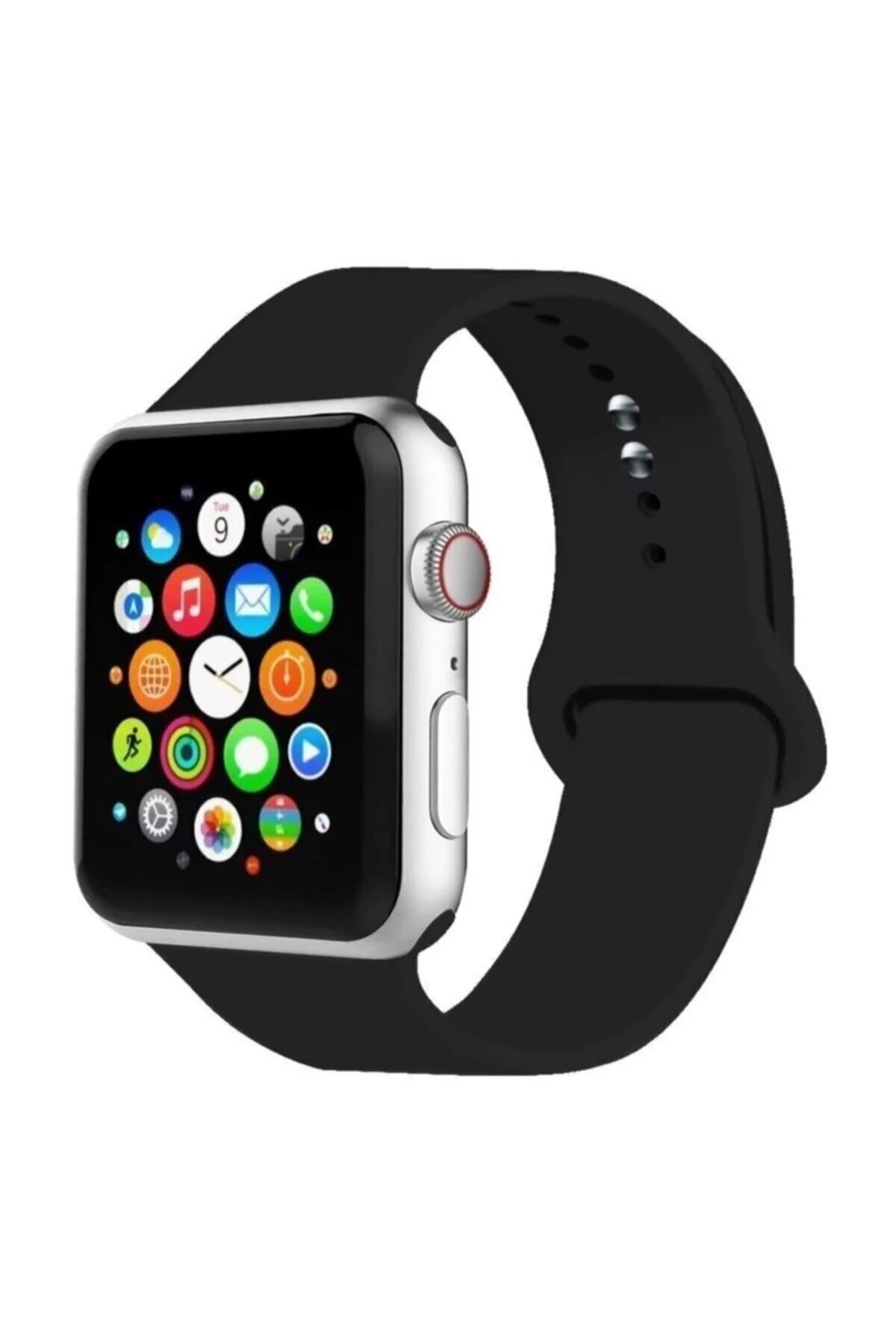 Apple Watch Uyumlu 38mm - 40mm Slikon Kordon Watch Uyumlu