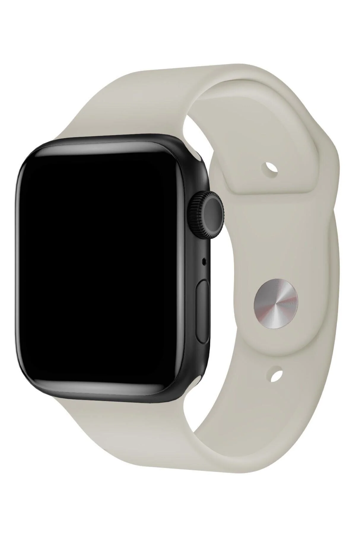Apple Watch Uyumlu 3 4 5 6 7 8 Se Delikli 42 44 45mm Kordon Kayış Bileklik Klasik Silikon - pazariz Görsel 2