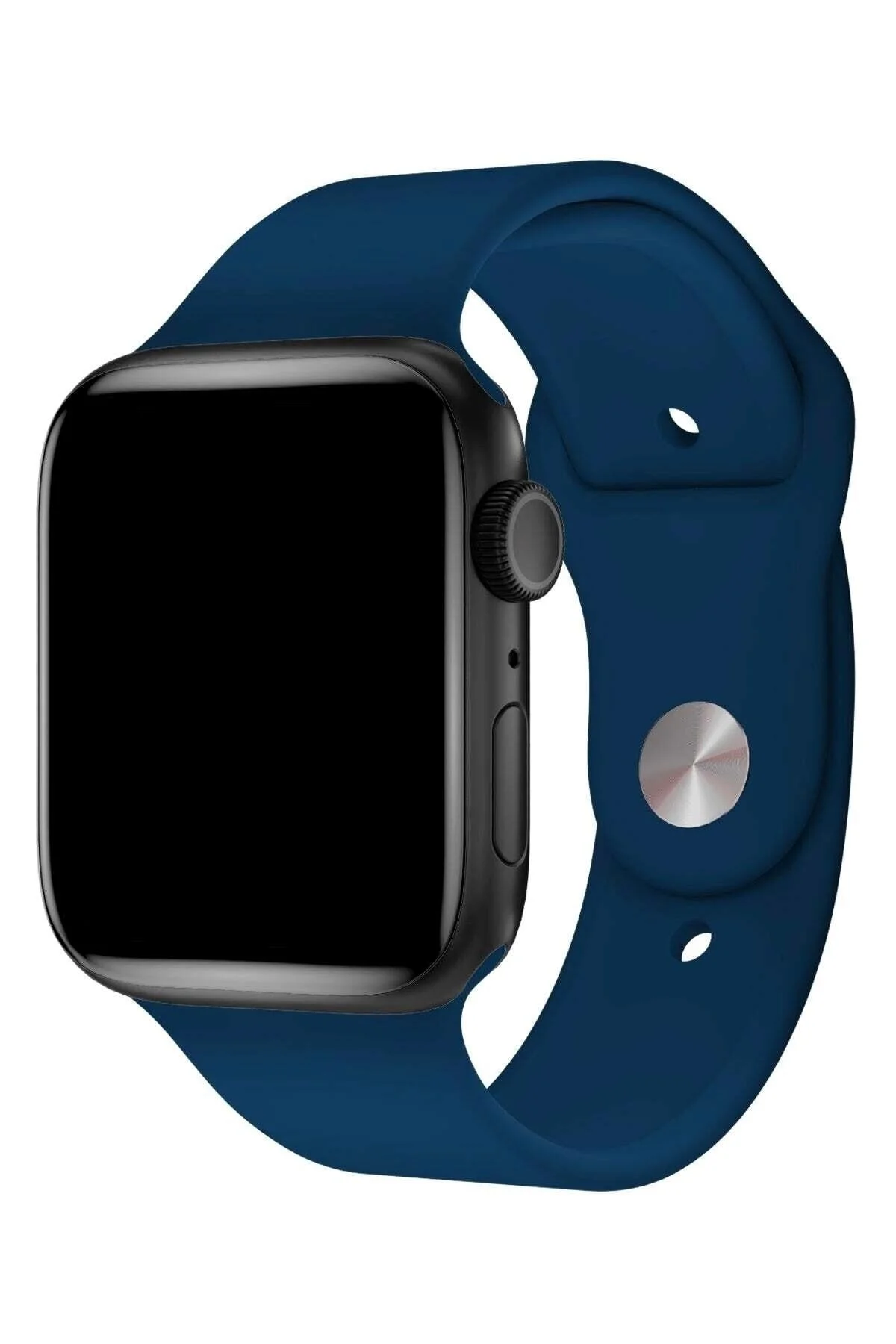 Apple Watch Uyumlu 3 4 5 6 7 8 Se Delikli 38 40 41mm Kordon Kayış Bileklik Klasik Silikon - pazariz Görsel 2