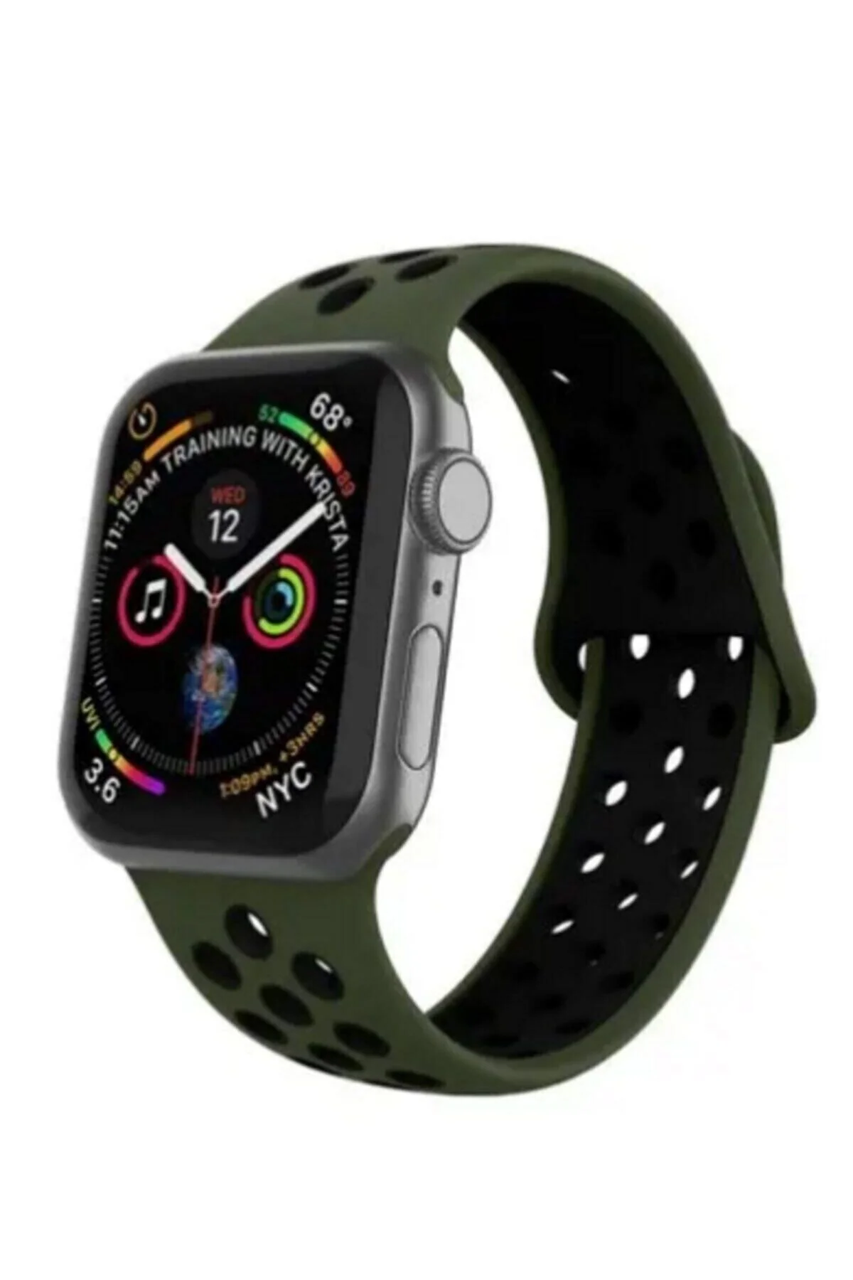 Apple Watch Uyumlu Kordon 2 3 4 5 Seri 42 Mm Ve 44 Mm Silikon Kordon Kayış - pazariz Görsel 4