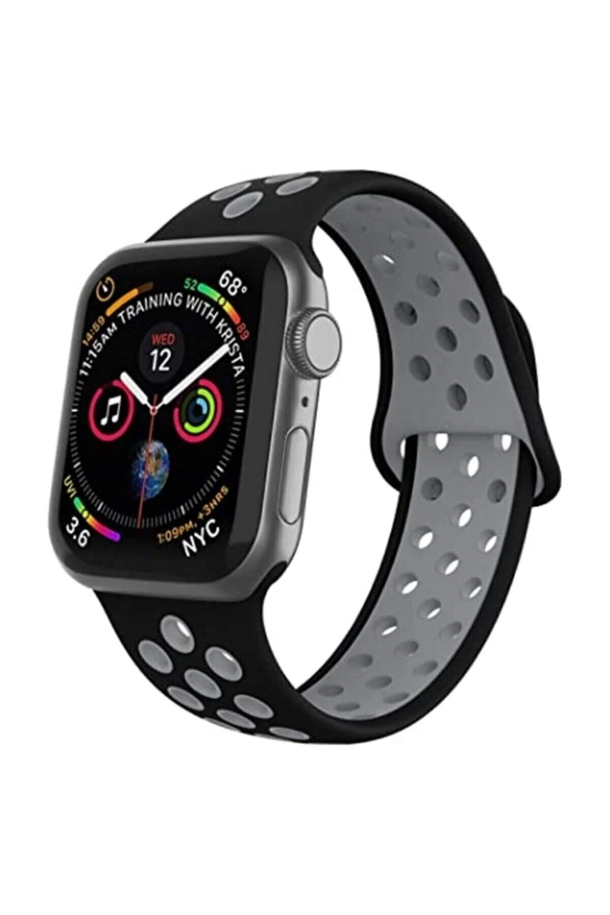 Apple Watch Uyumlu Kordon 2 3 4 5 Seri 42 Mm Ve 44 Mm Silikon Kordon Kayış - pazariz Görsel 3