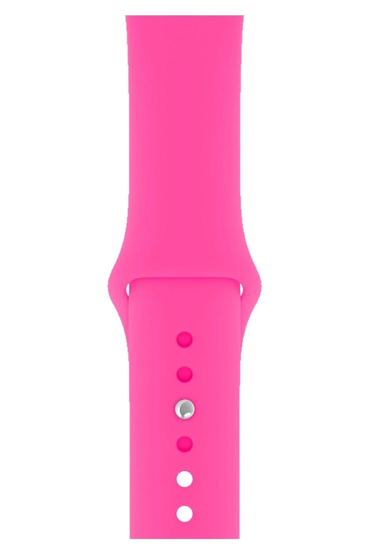 Apple Watch Uyumlu 3 4 5 6 7 8 Se Delikli 38 40 41mm Kordon Kayış Bileklik Klasik Silikon