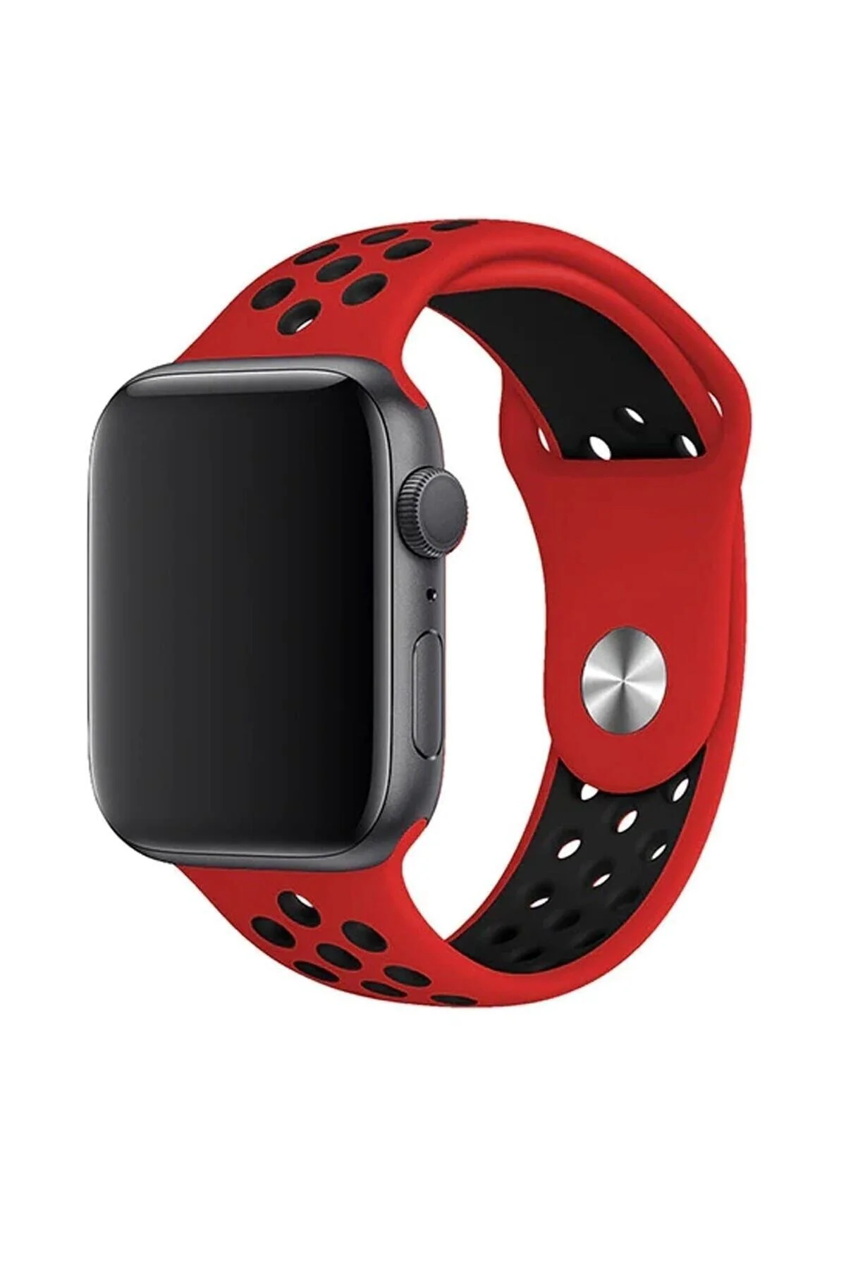 Watch Uyumlu 42-44-45 Mm Bileklik Spor Band Kordon Kırmızı - pazariz Görsel 3