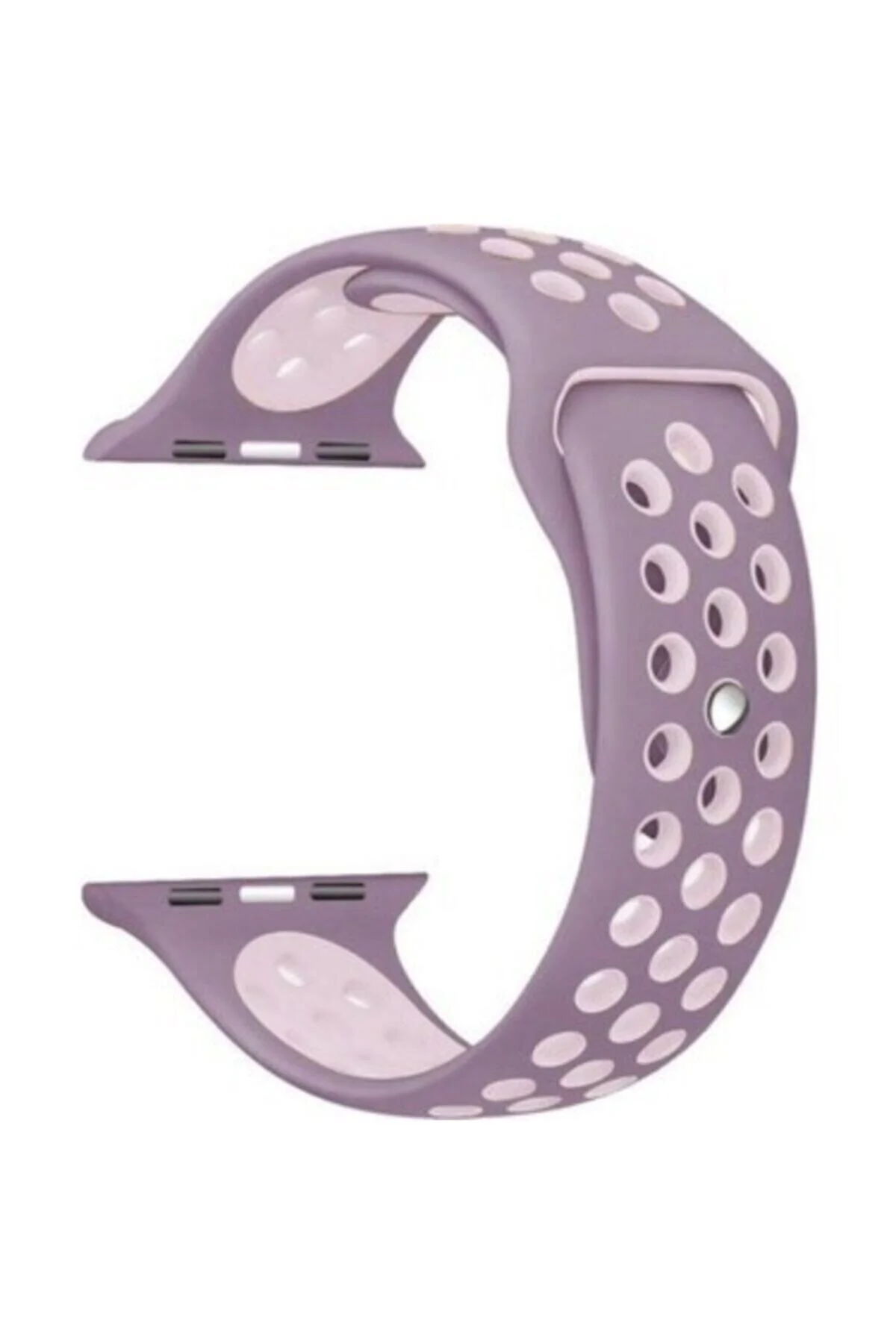 Watch Uyumlu Silikon Delikli Kordon Uyumlu Kayış Seri 42-44 Mm