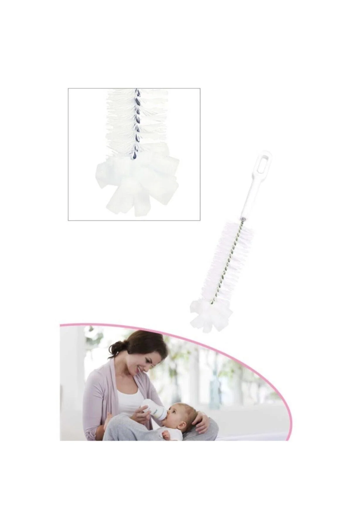 Plastik Biberon Temizleme Fırçası - pazariz Görsel 5
