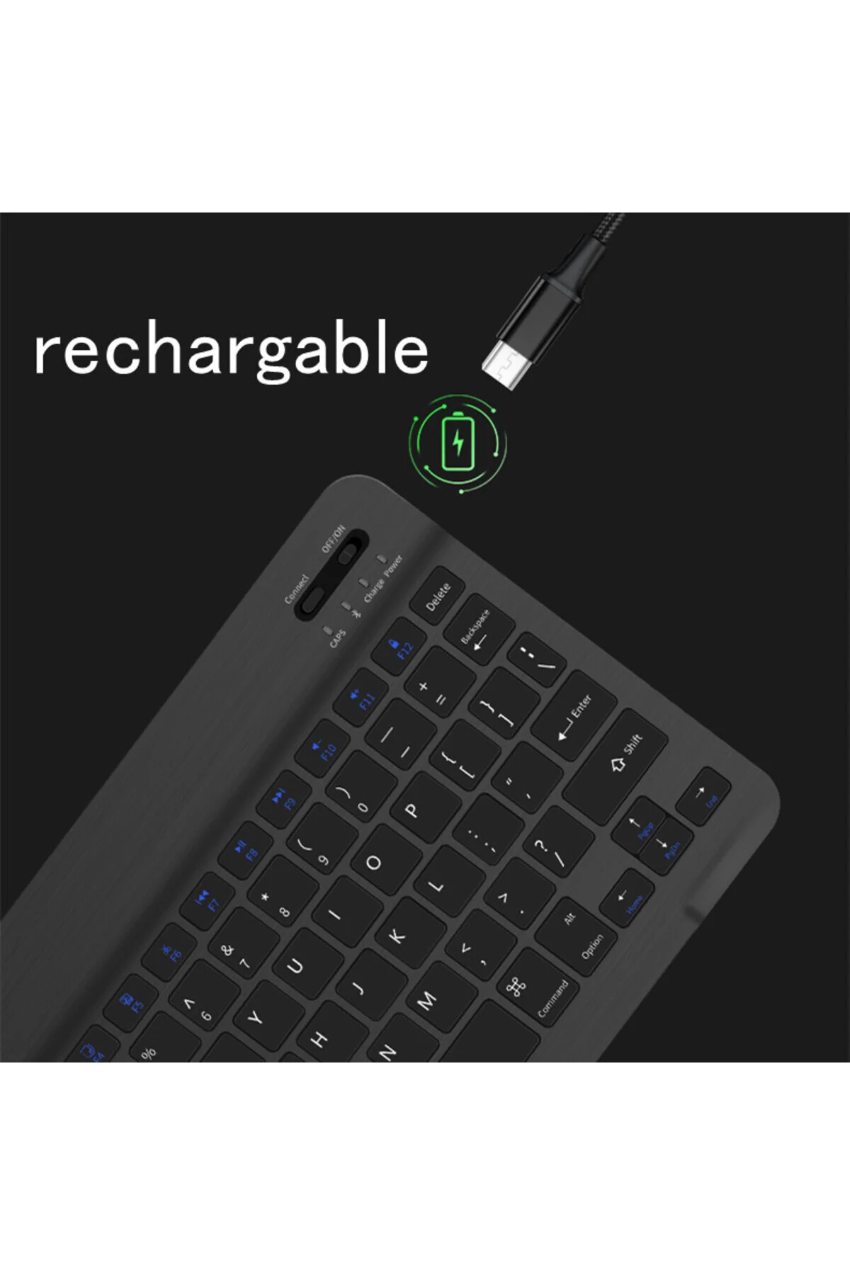 Klavye Mouse Seti Uyumlu Klavye Mouse Set Mini Q Kablosuz 2.4G Wirelless Multimedya Siyah - pazariz Görsel 4
