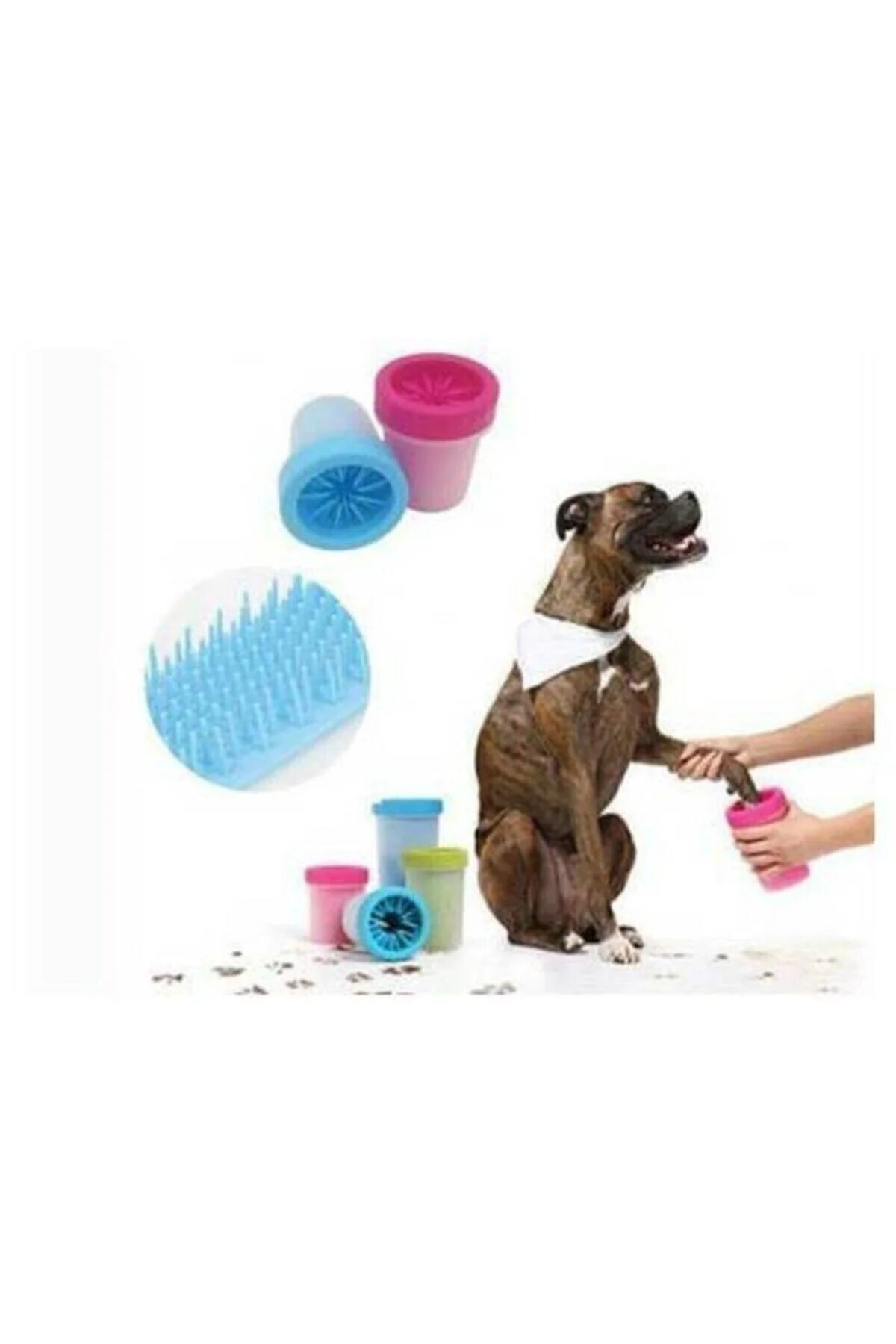 Küçük Boy Soft Köpek Ayak Yıkama Aparatı Pati Temizleme