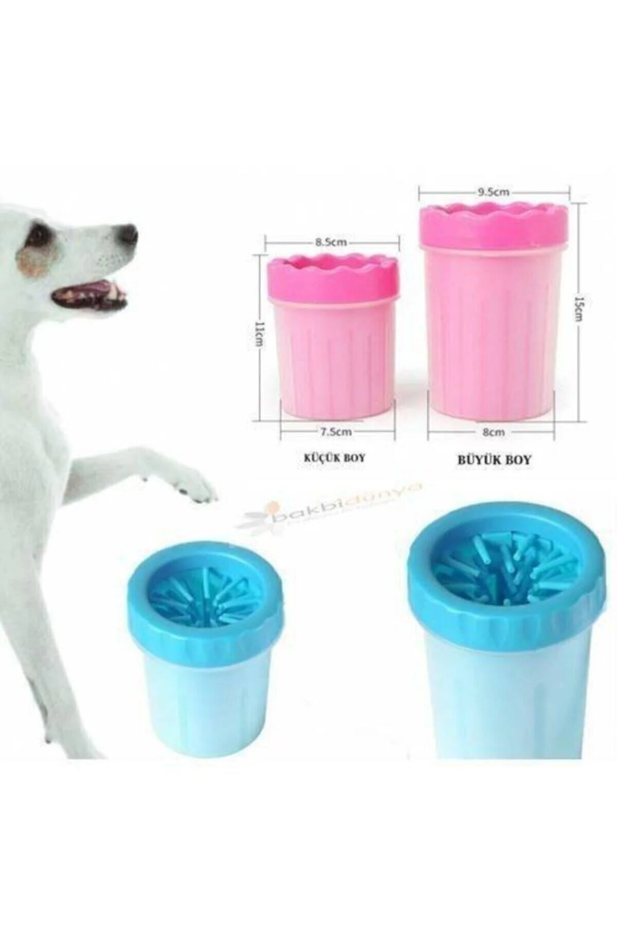 Küçük Boy Soft Köpek Ayak Yıkama Aparatı Pati Temizleme - pazariz Görsel 3
