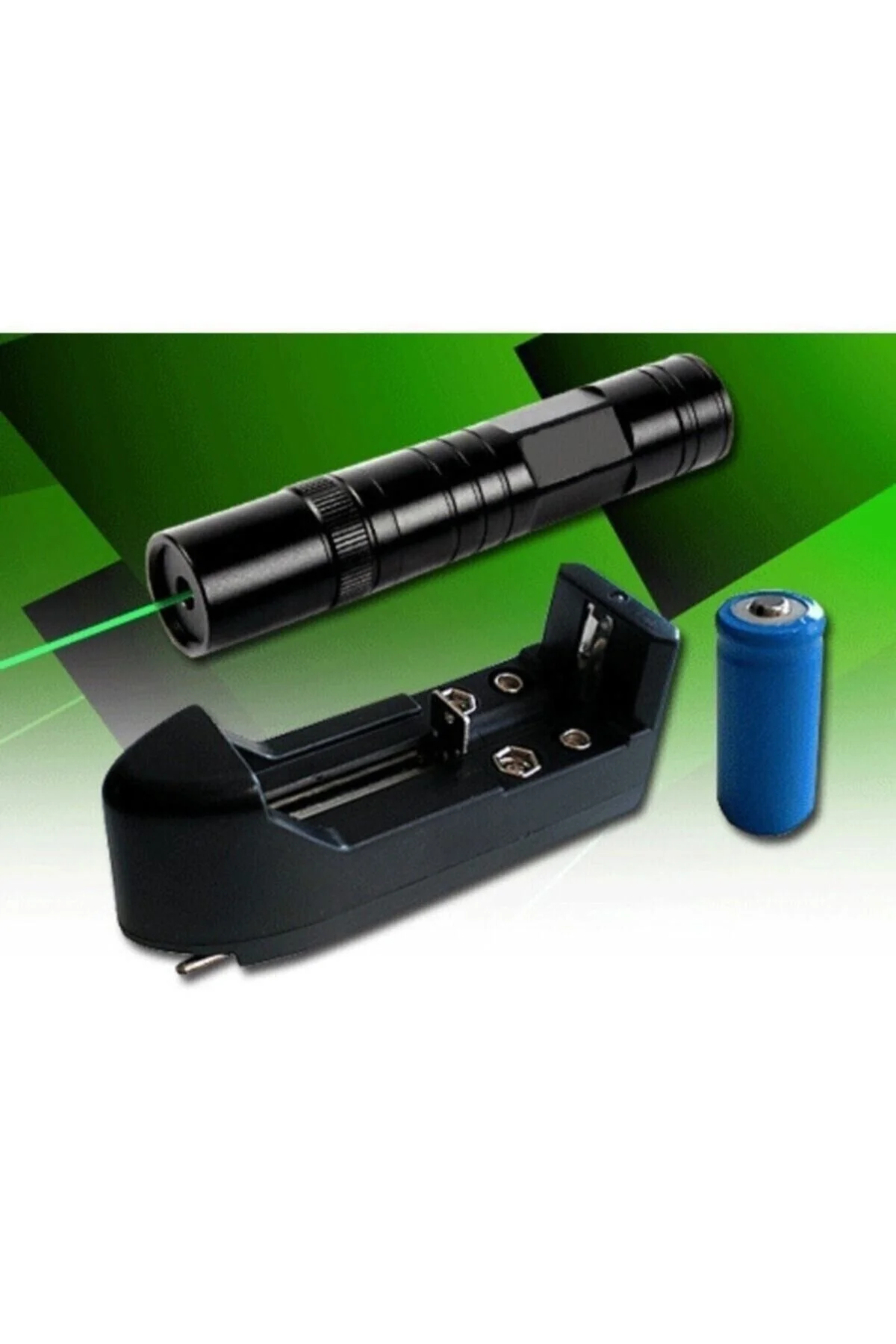Yeşil Şarjlı Lazer Pointer - pazariz Görsel 5