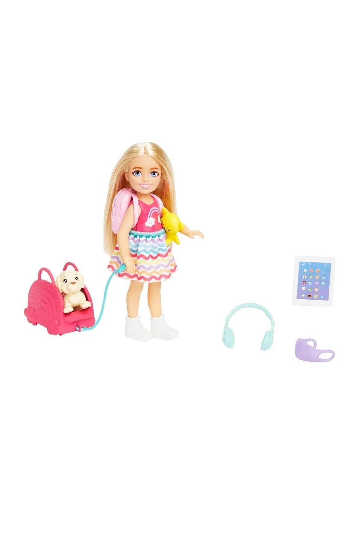 Seyahatte Chelsea™ Bebek ve Aksesuarları, yavru köpeğiyle seyahat seti HJY17 - Barbie Görsel 7