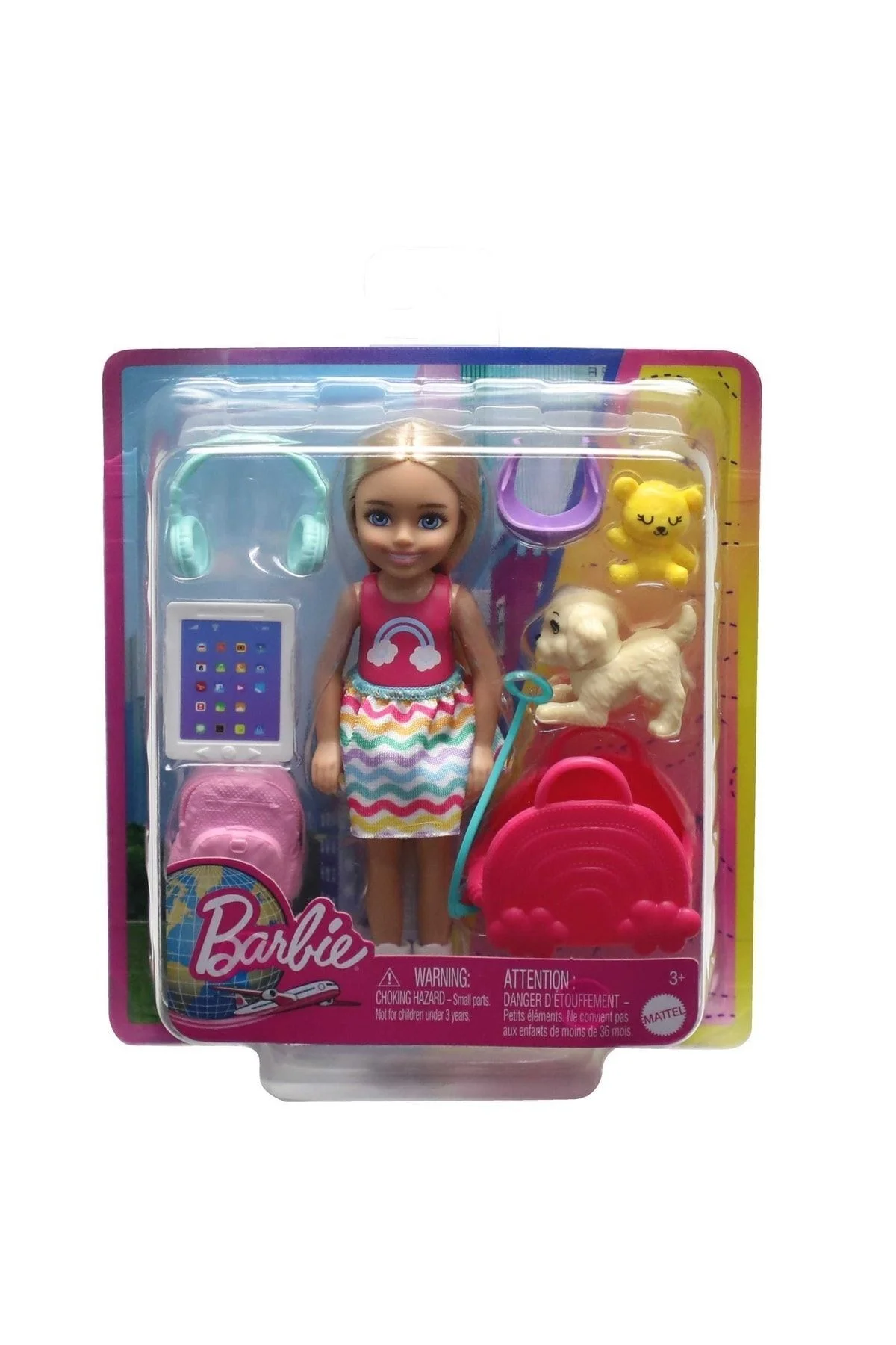 Seyahatte Chelsea™ Bebek ve Aksesuarları, yavru köpeğiyle seyahat seti HJY17 - Barbie Görsel 6