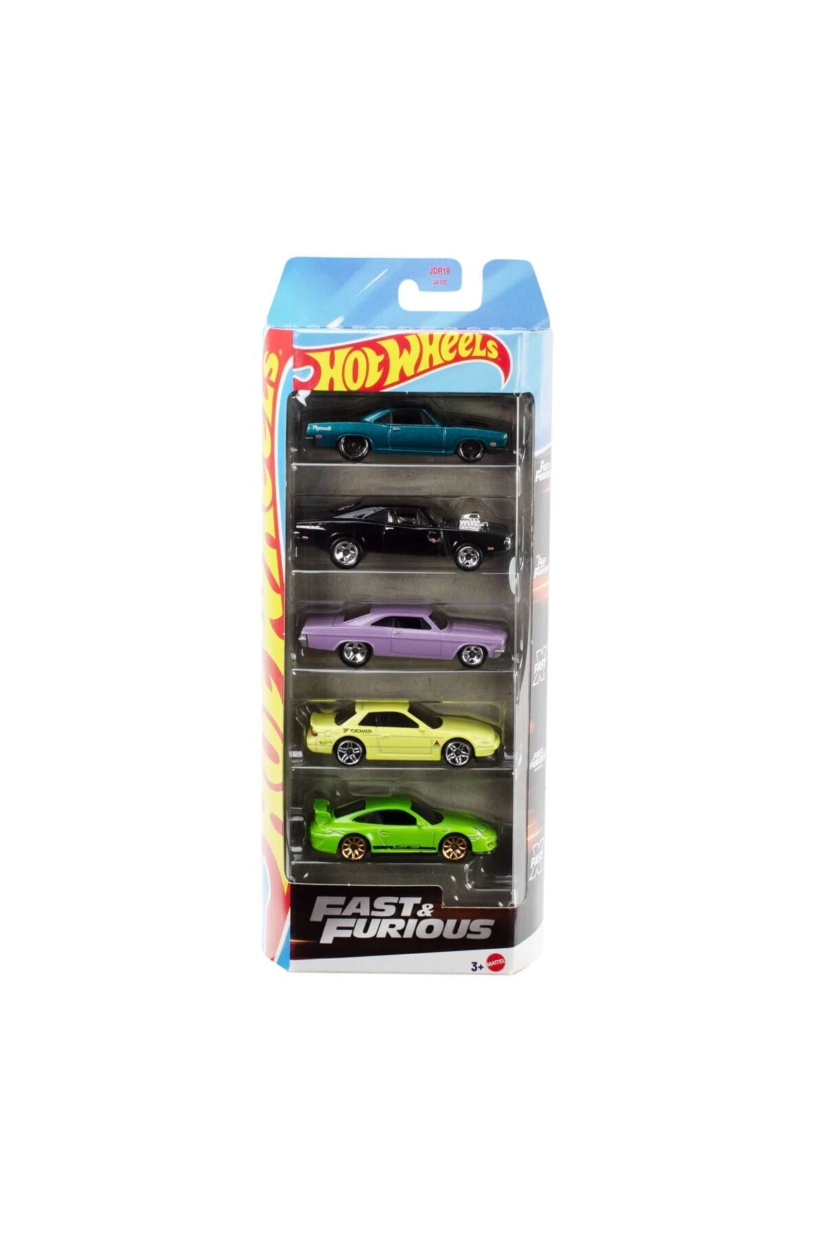 ® 5'li Fast &amp; Furious Araba Seti, filmlerden ilham alan 5 adet yarış arabası JDR19