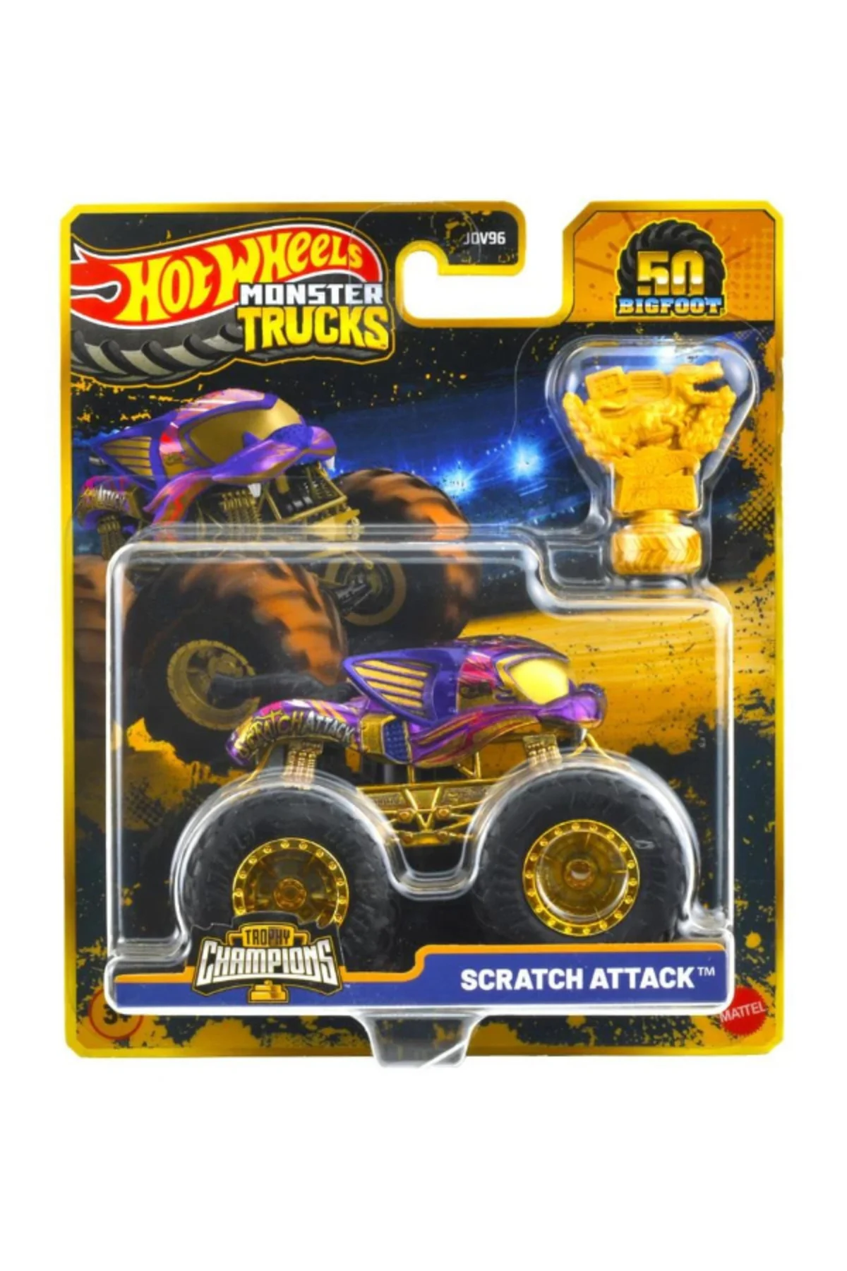 Monster Trucks Bigfoot Trophy Şampiyonları Scratch Attack JDW04