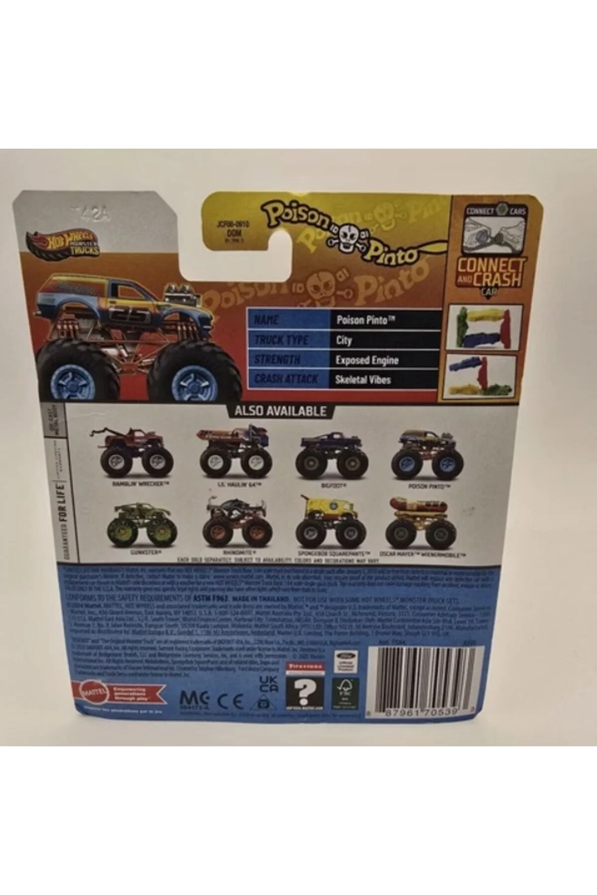 Monster Truck - POISON PINTO - HOT WHEELS Görsel 4