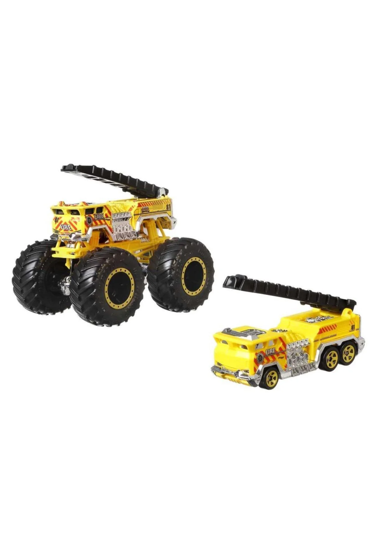 Monstr Trucks ve Araba Seti 1:64 Arabalar 5 ALARM GRH81-HWN39 - HOT WHEELS Görsel 3