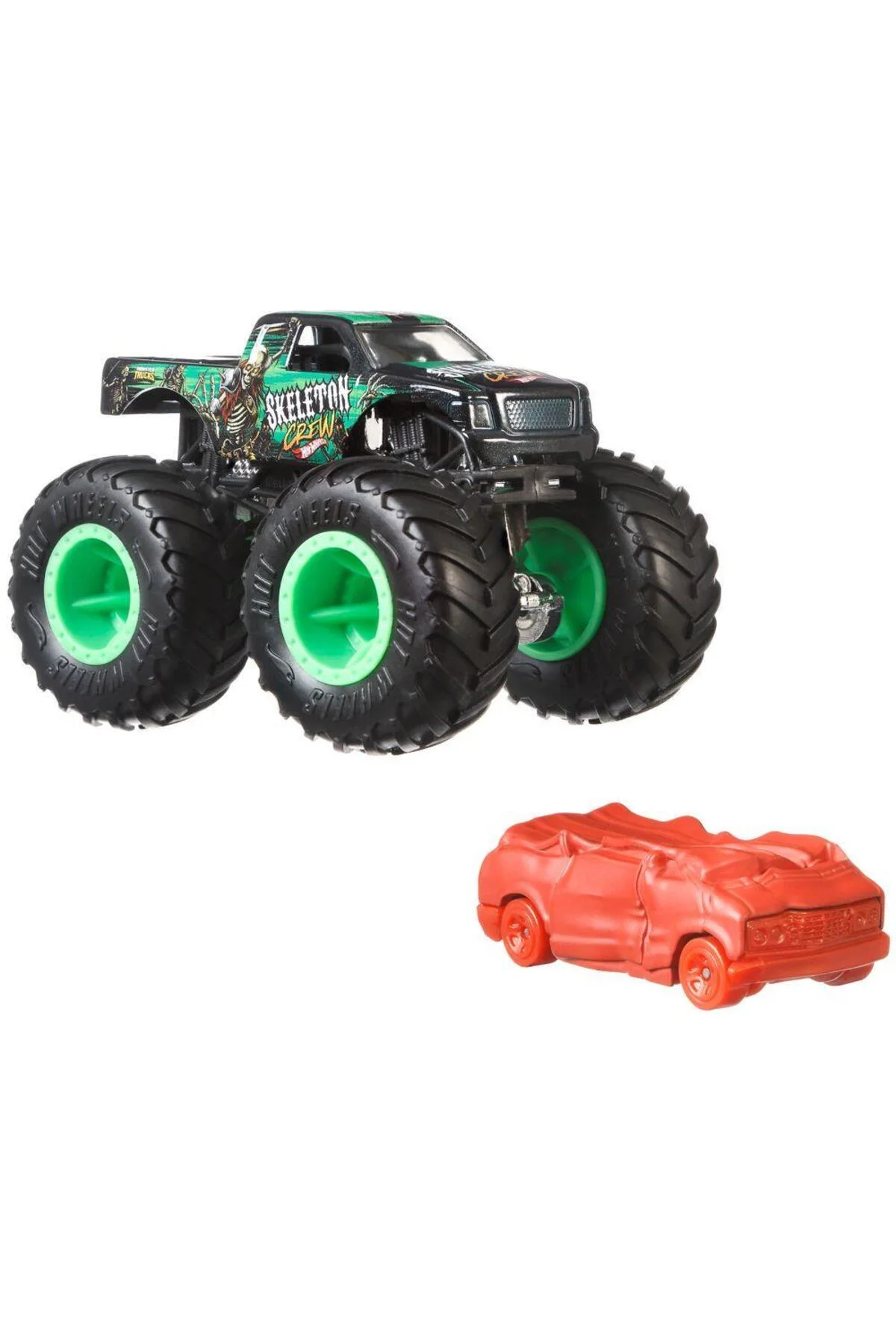 Monstr Trucks ve Araba Seti 1:64 Arabalar Skeleton Crew GRH81-HWN44 - HOT WHEELS Görsel 2