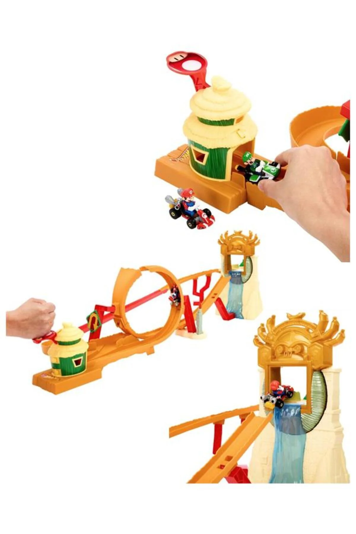 Super Mario Bros. Filmi Mario Kart Kong Ormanı Yarış Pisti HMK49 - HOT WHEELS Görsel 2