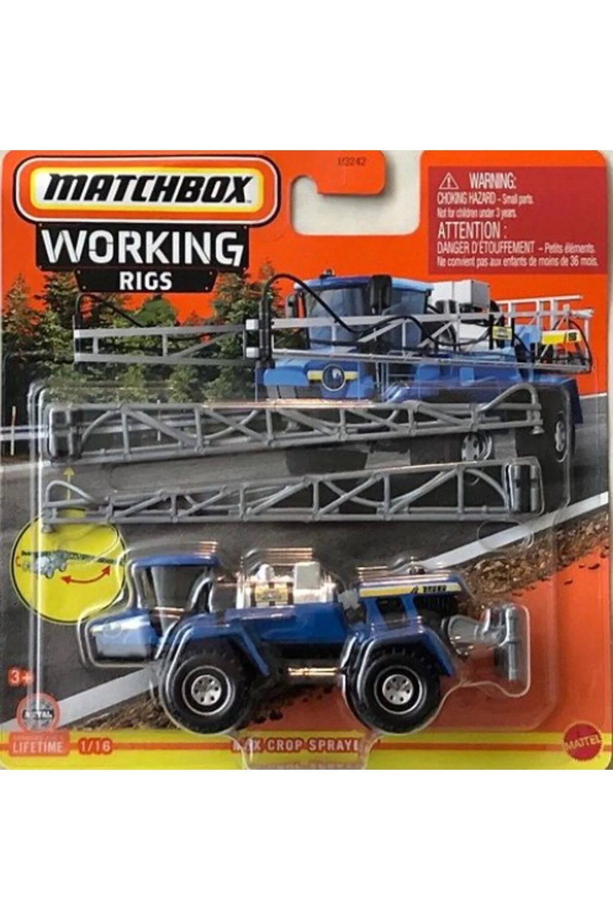 MBX Crop Sprayer in Dark Blue with “Byrd Farms - Matchbox