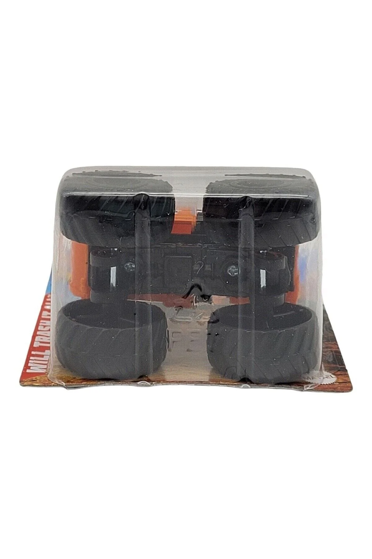 Monster Truck Will Trash It All Orange Garbage Mattel 2022 1/64 - HOT WHEELS Görsel 7