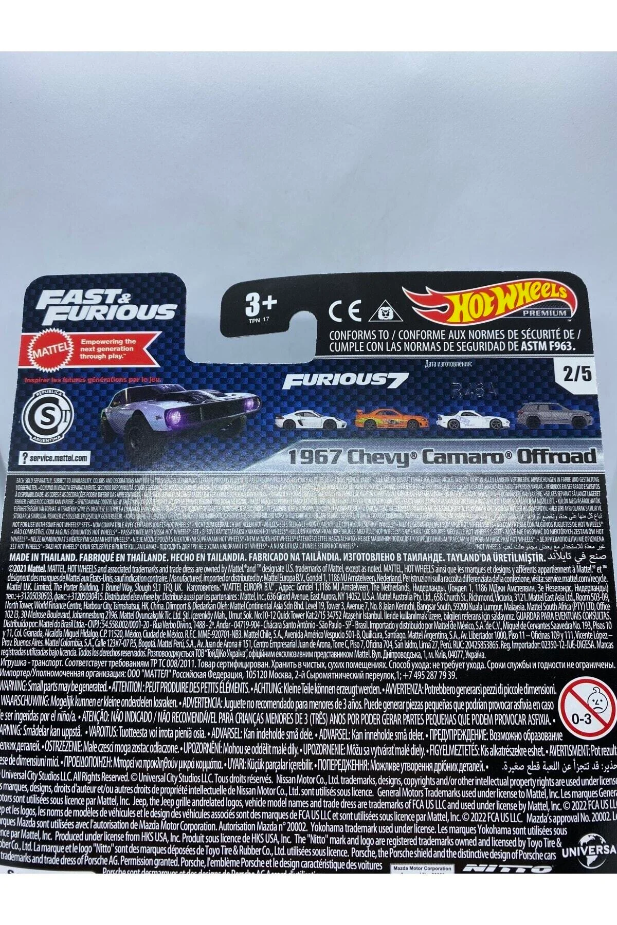Premium 1967 Chevy Camaro Offroad *fast And Furious - HOT WHEELS Görsel 4