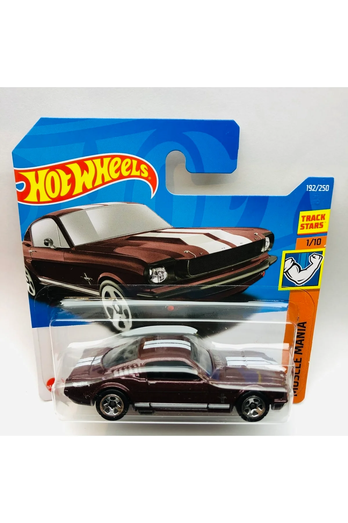 Yeni - New 65 F0rd Mustang 2+2 Fastback Mini Araba 1:64 Ölçek Hotwheels Marka 1/10 - HOT WHEELS Görsel 2