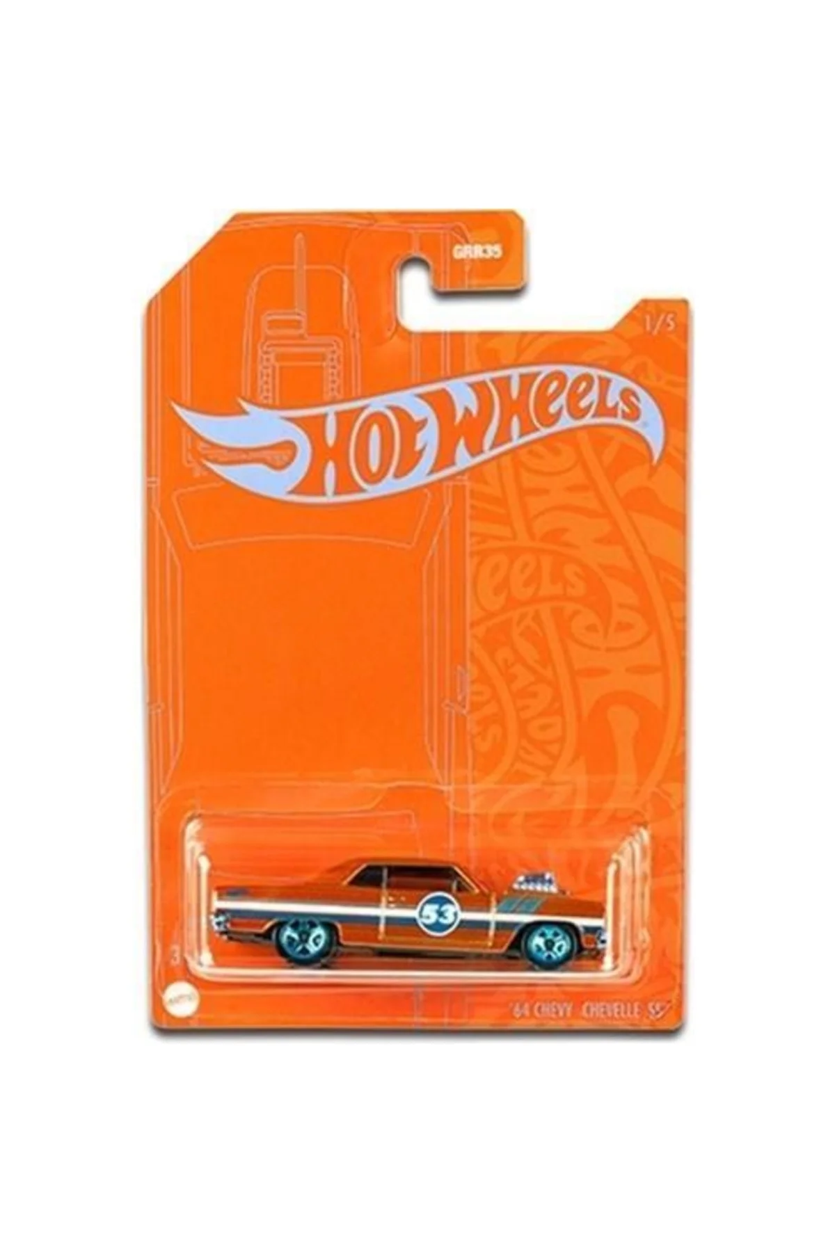 Hot Wheels Mavi ve Parlak Arabalar - '64 Chevy Chevelle Ss - Grr35-grr36 - Mattel Games Görsel 2